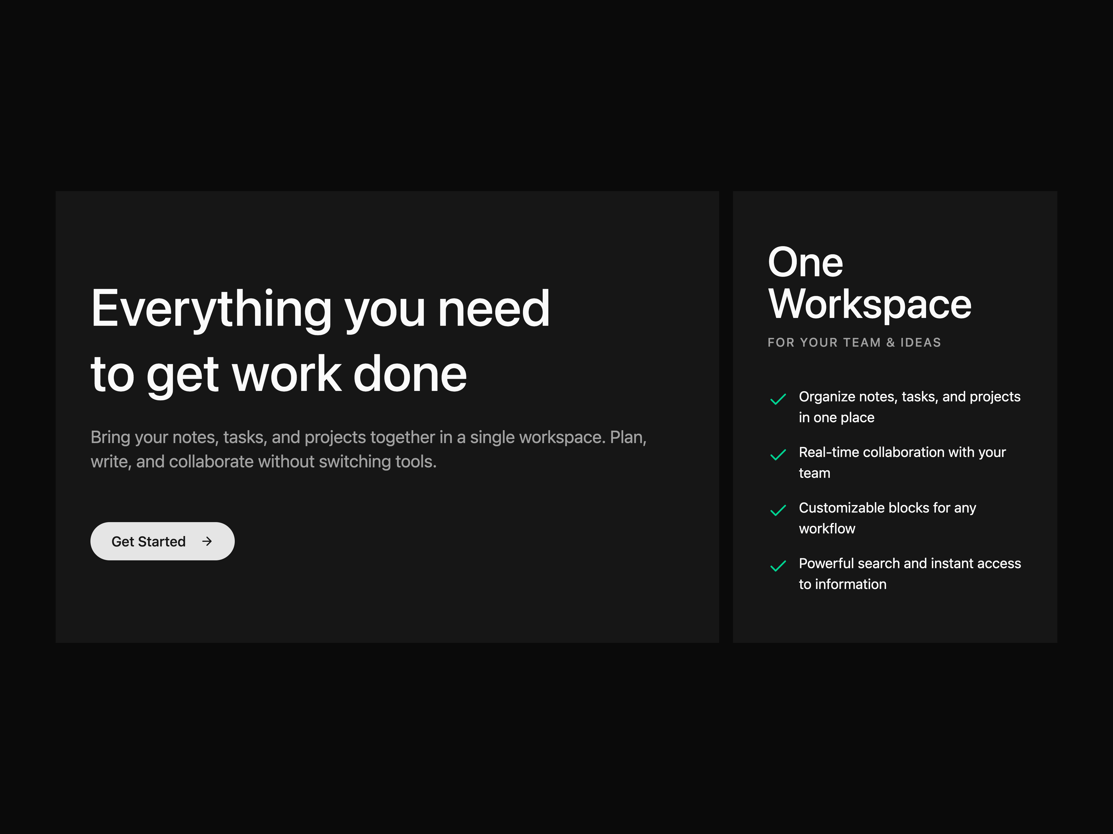 Split Feature CTA