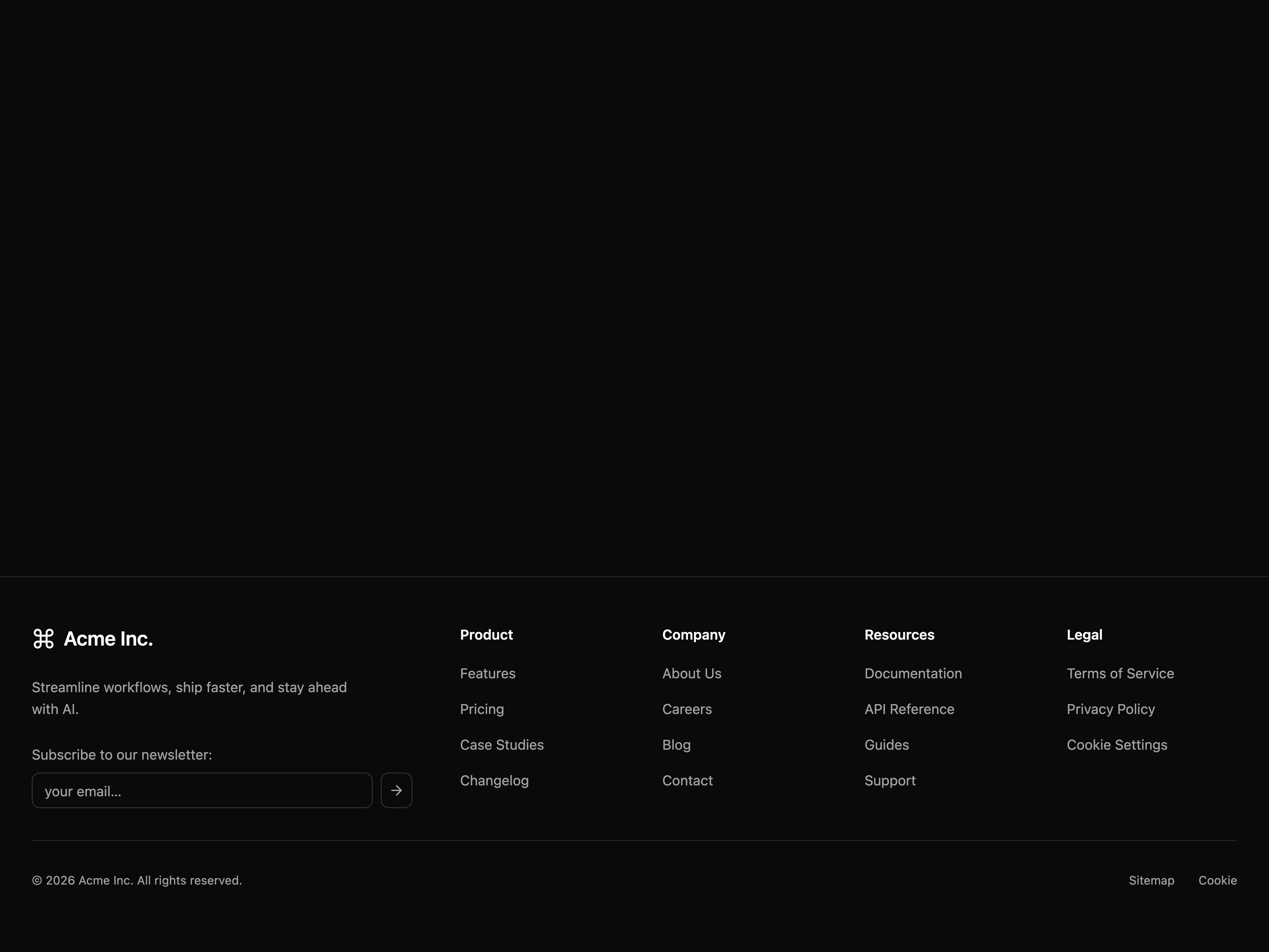 Subscription Footer