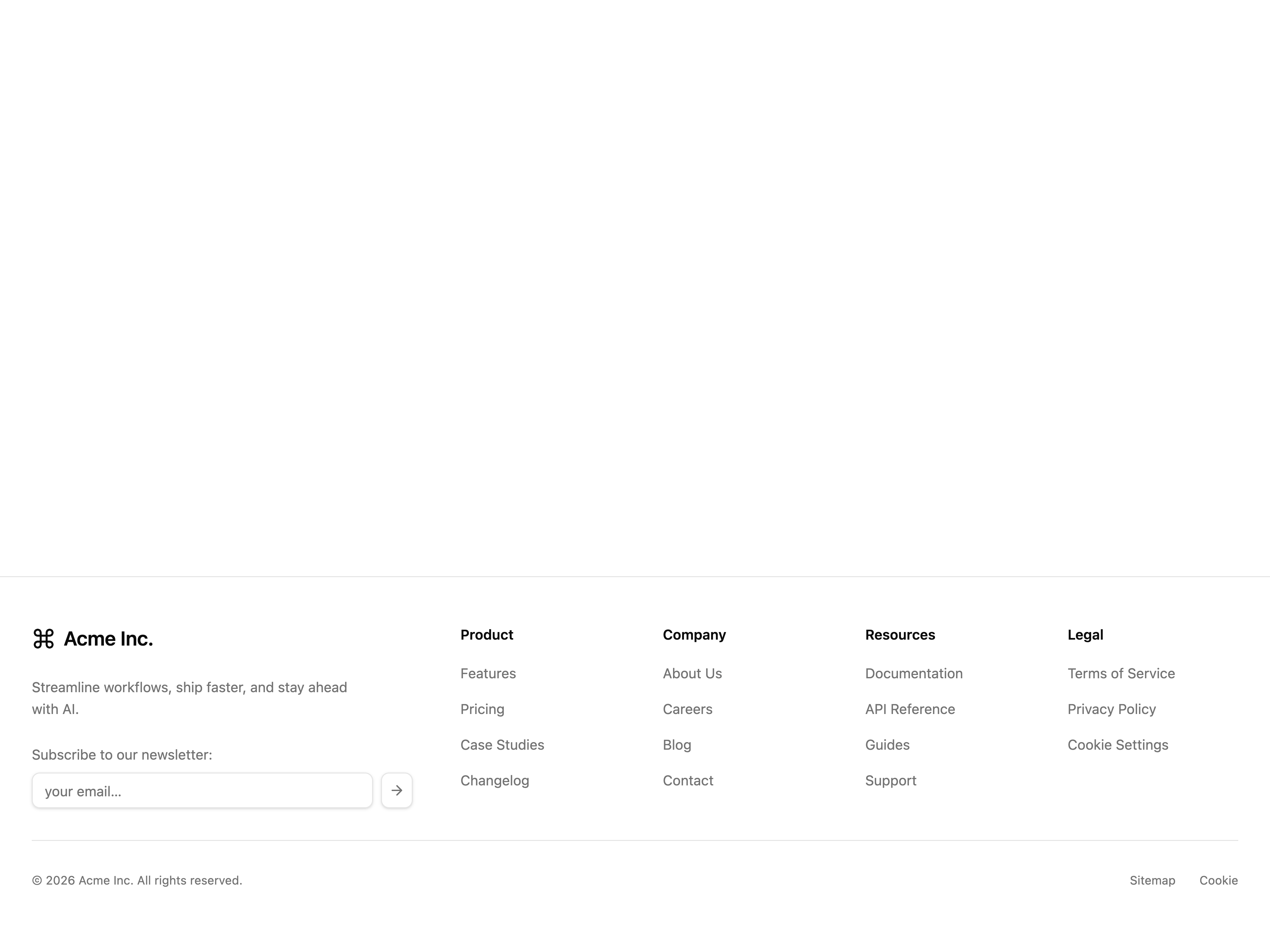 Subscription Footer