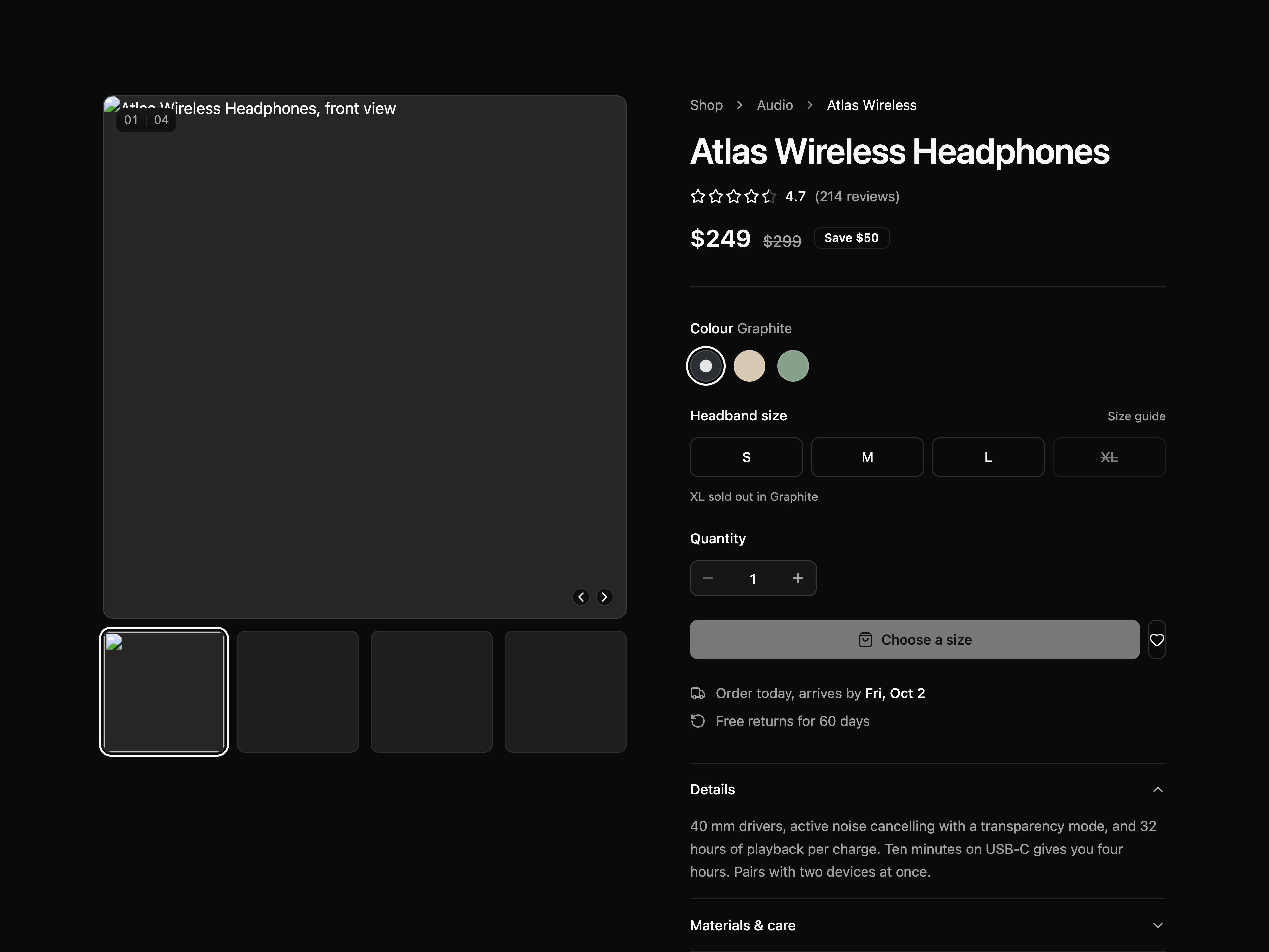 Product Detail Page