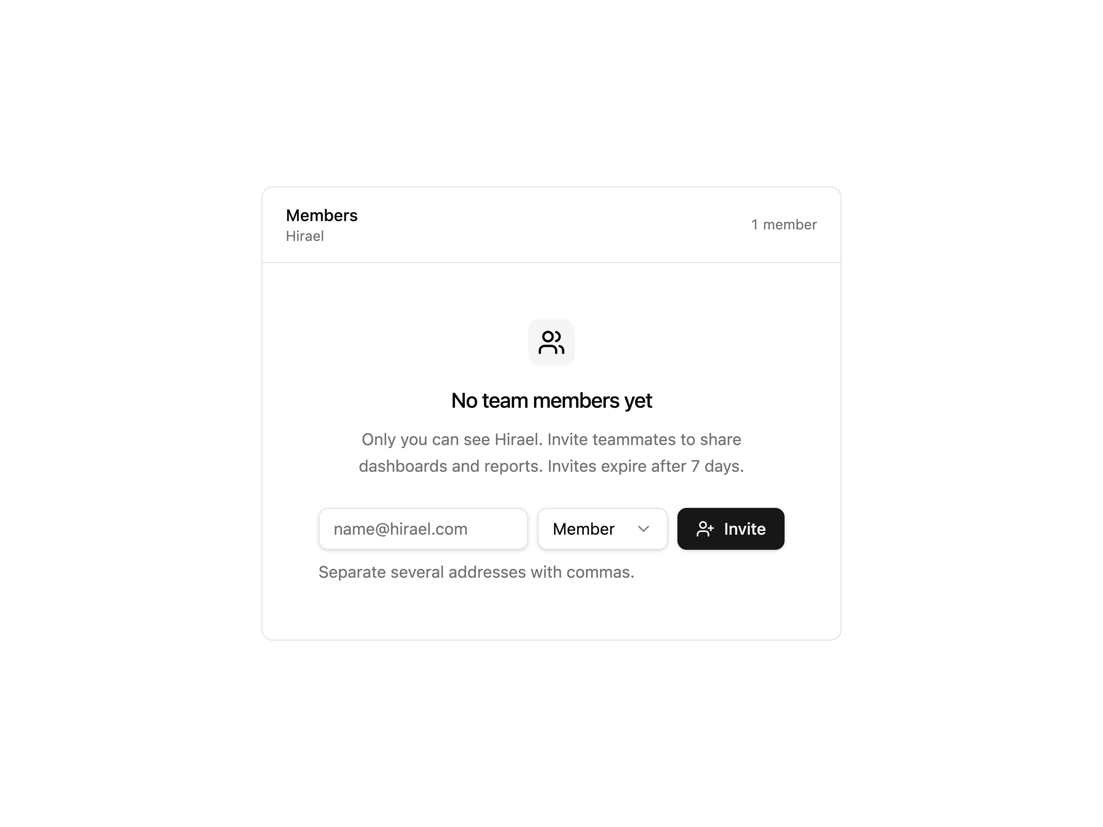 Invite Members Empty State