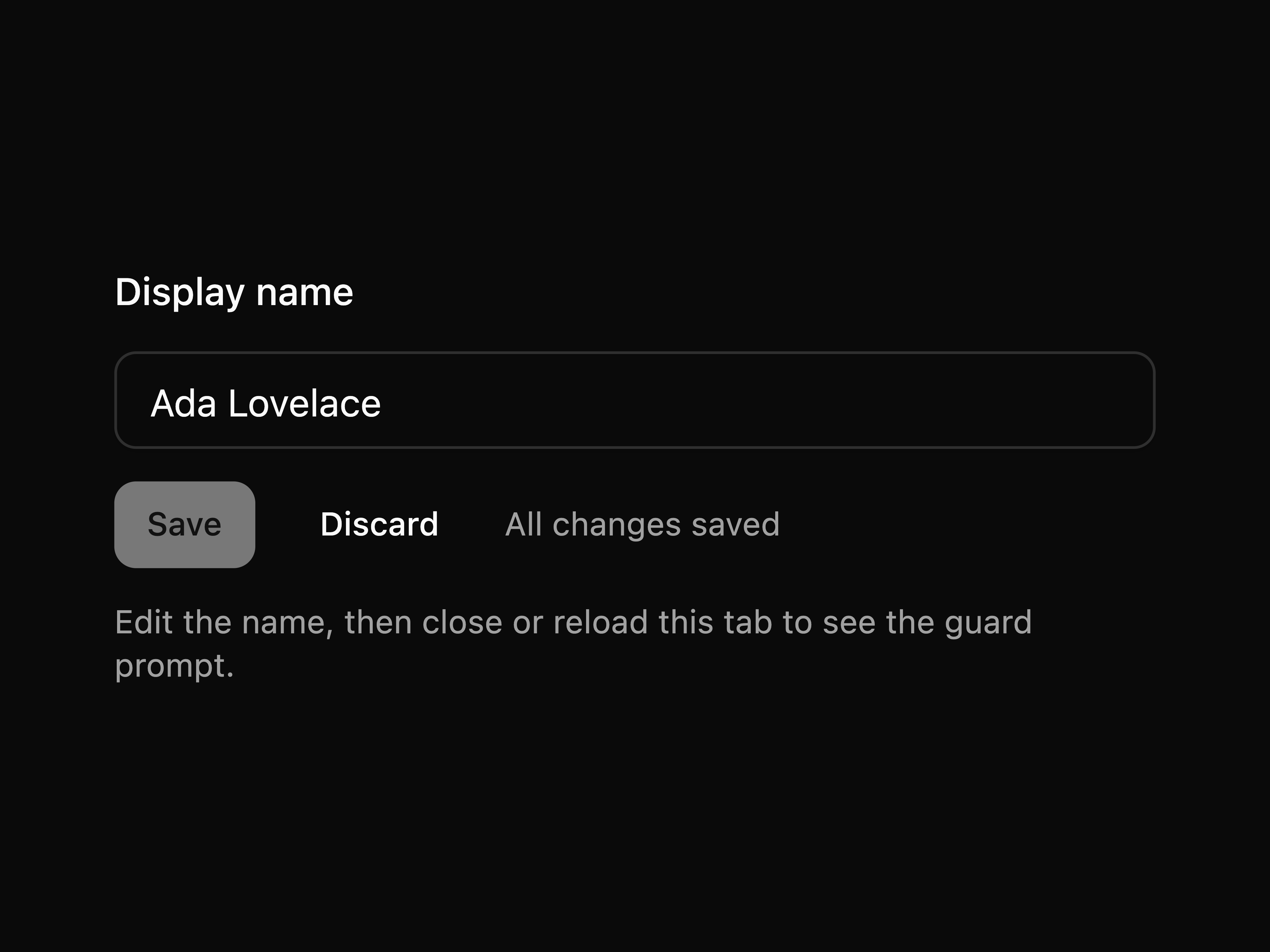 Unsaved Guard