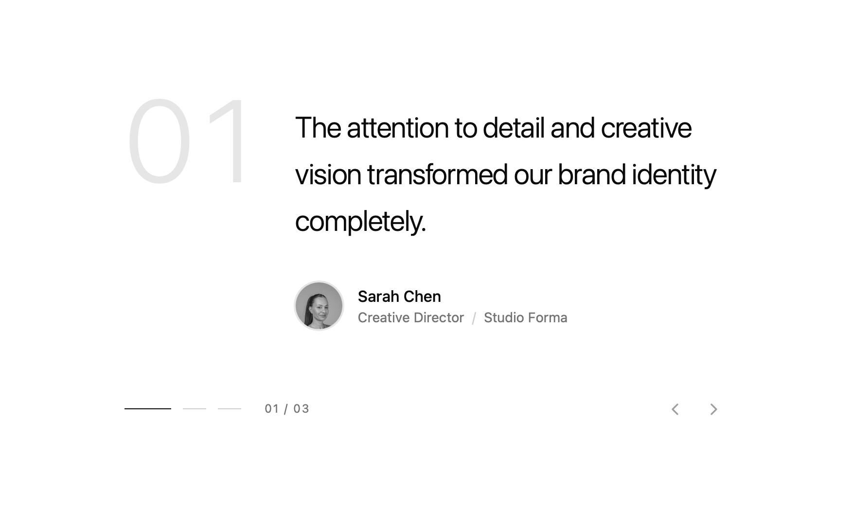 Editorial Testimonial