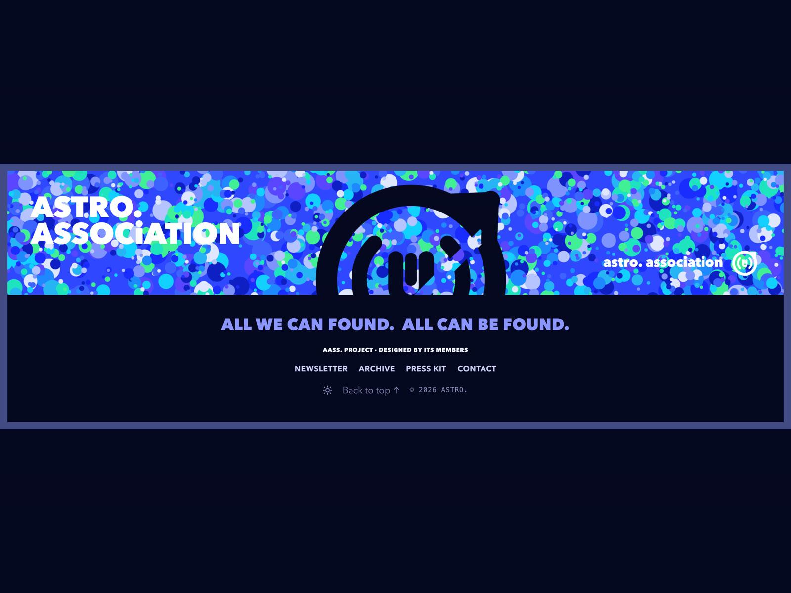 Footer with Bubble Logo Band