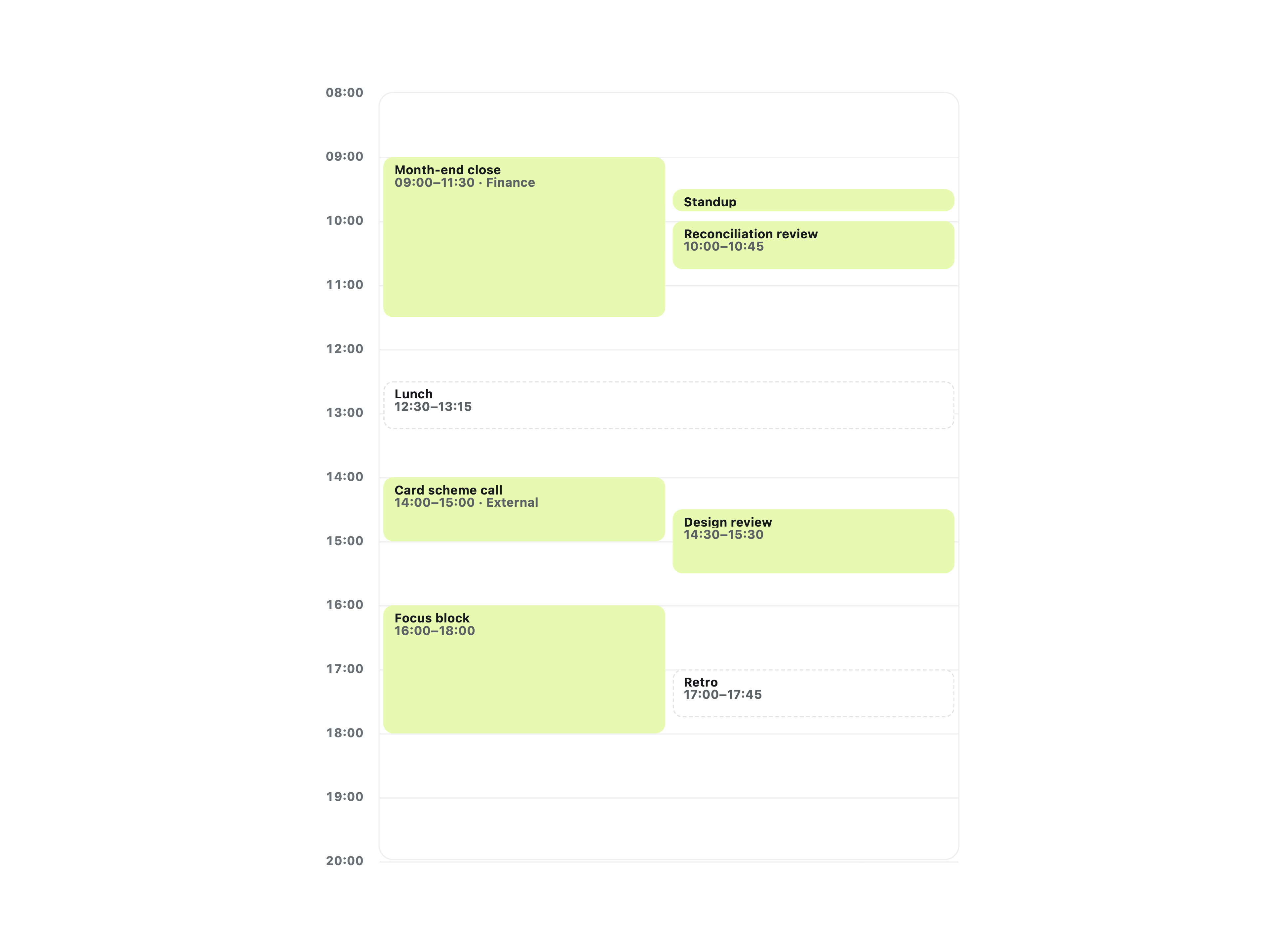 Day Schedule
