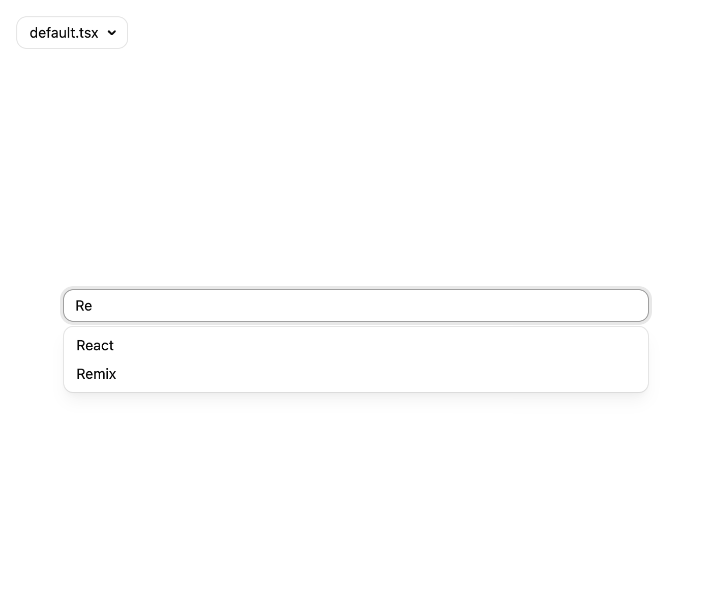 Autocomplete