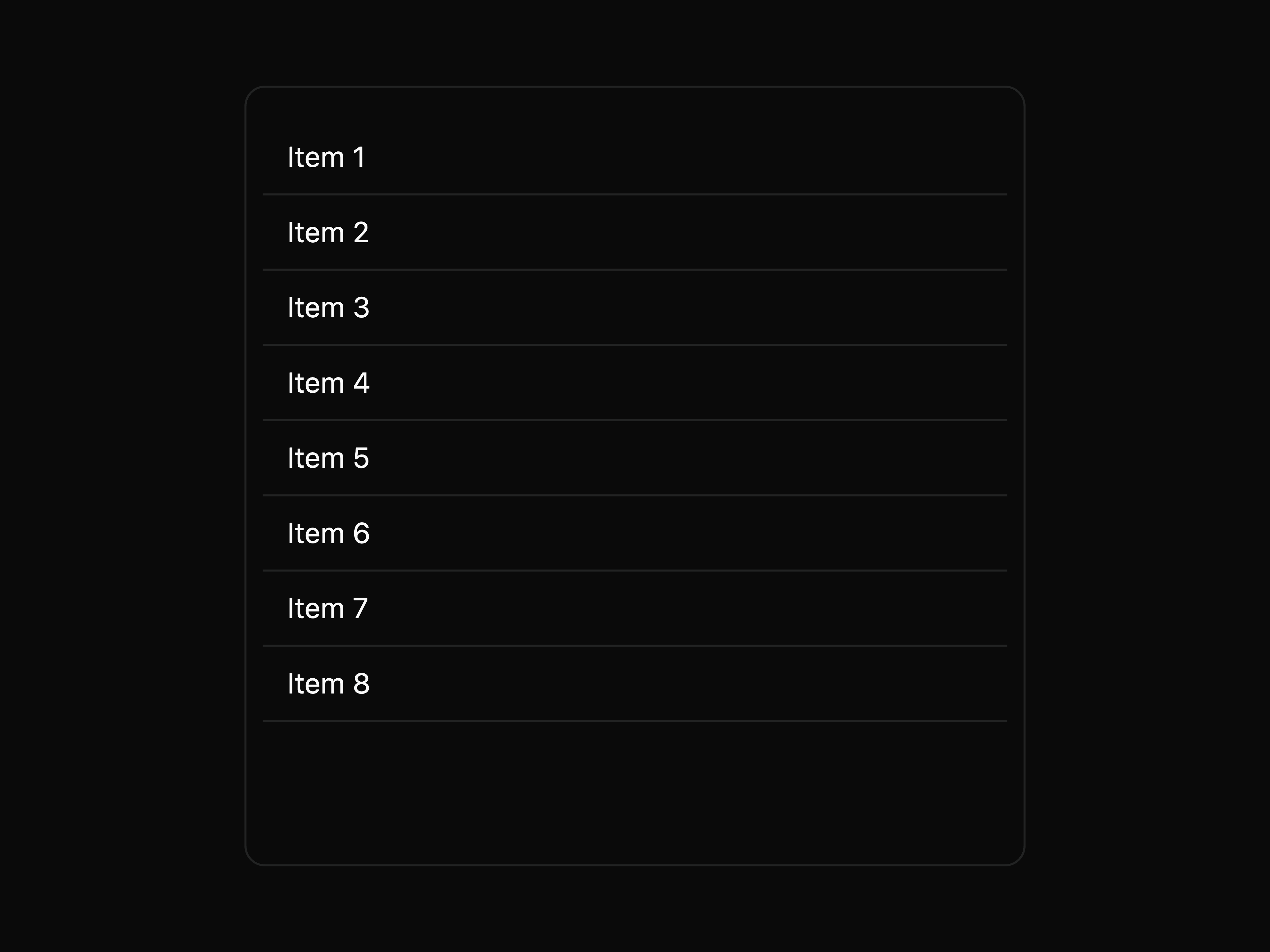 Paginated List