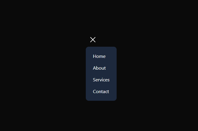 Animated Menu