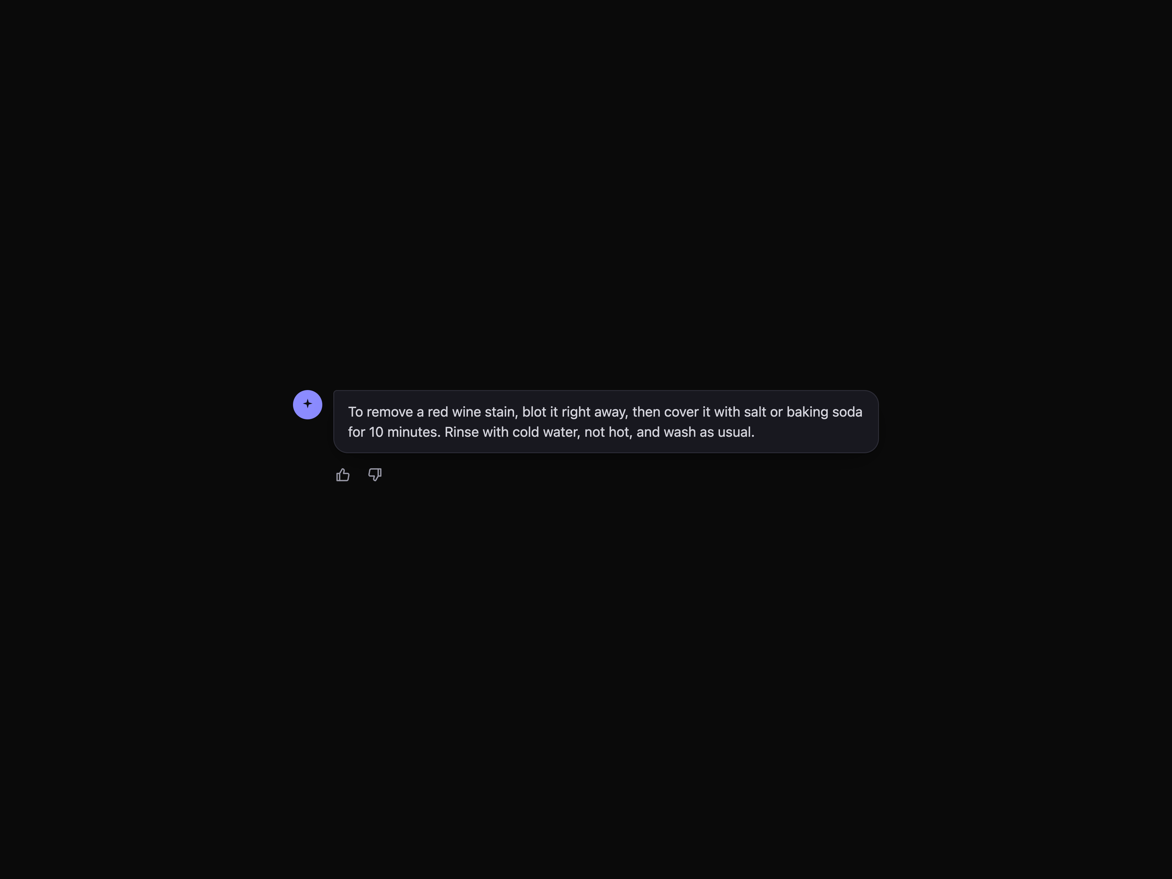 Thumbs Feedback