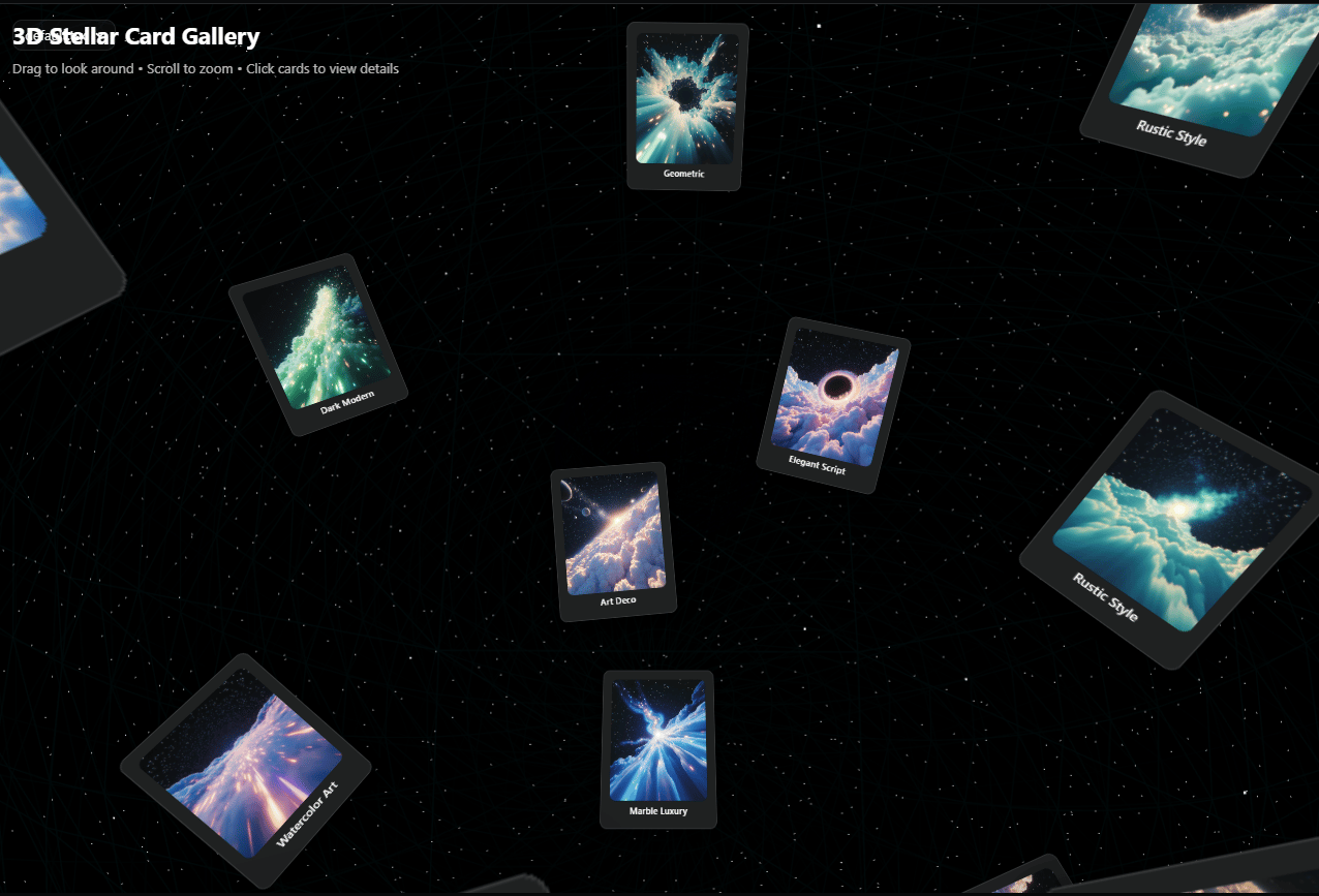 3D Image gallery 