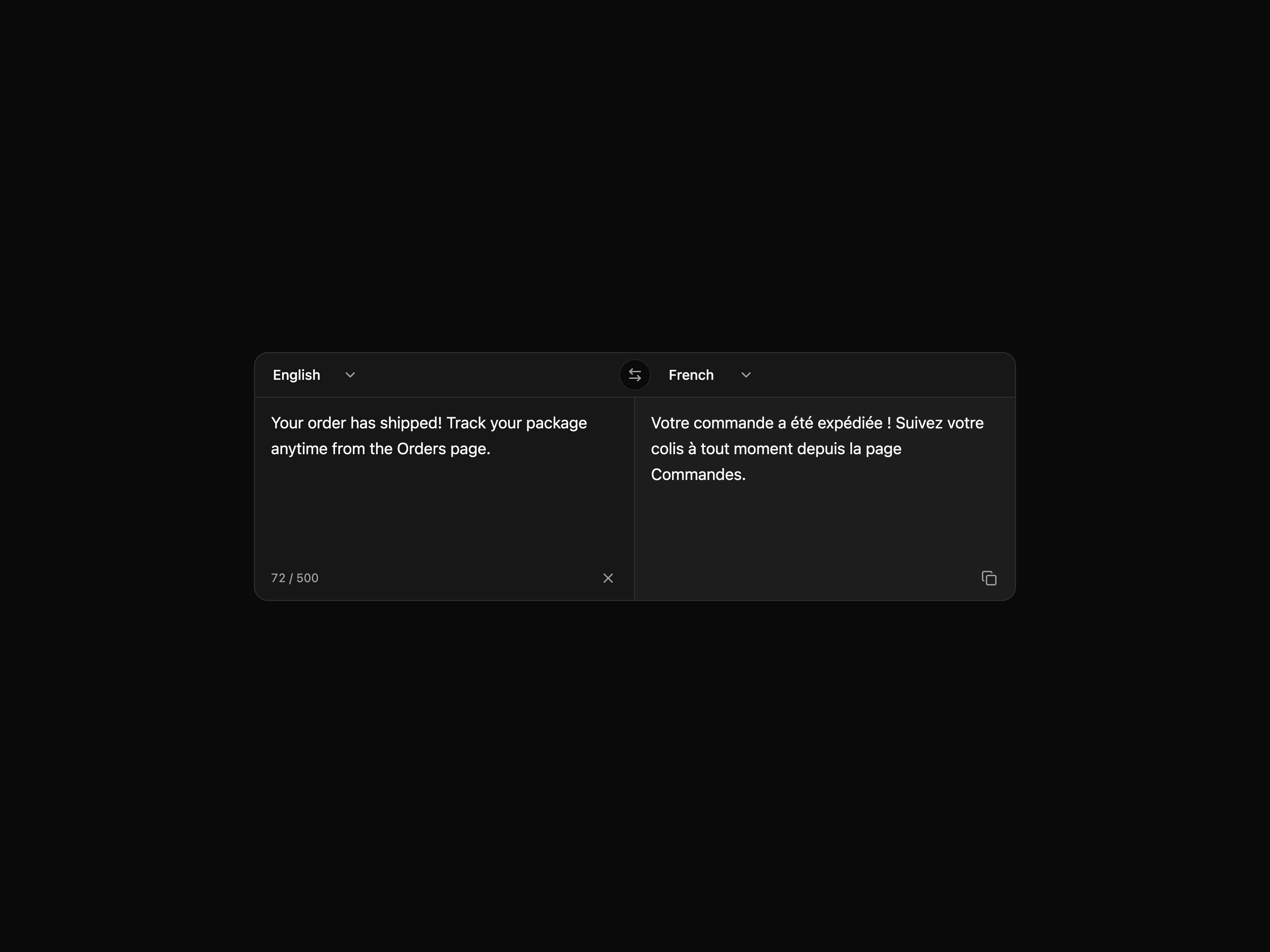 Translation Widget