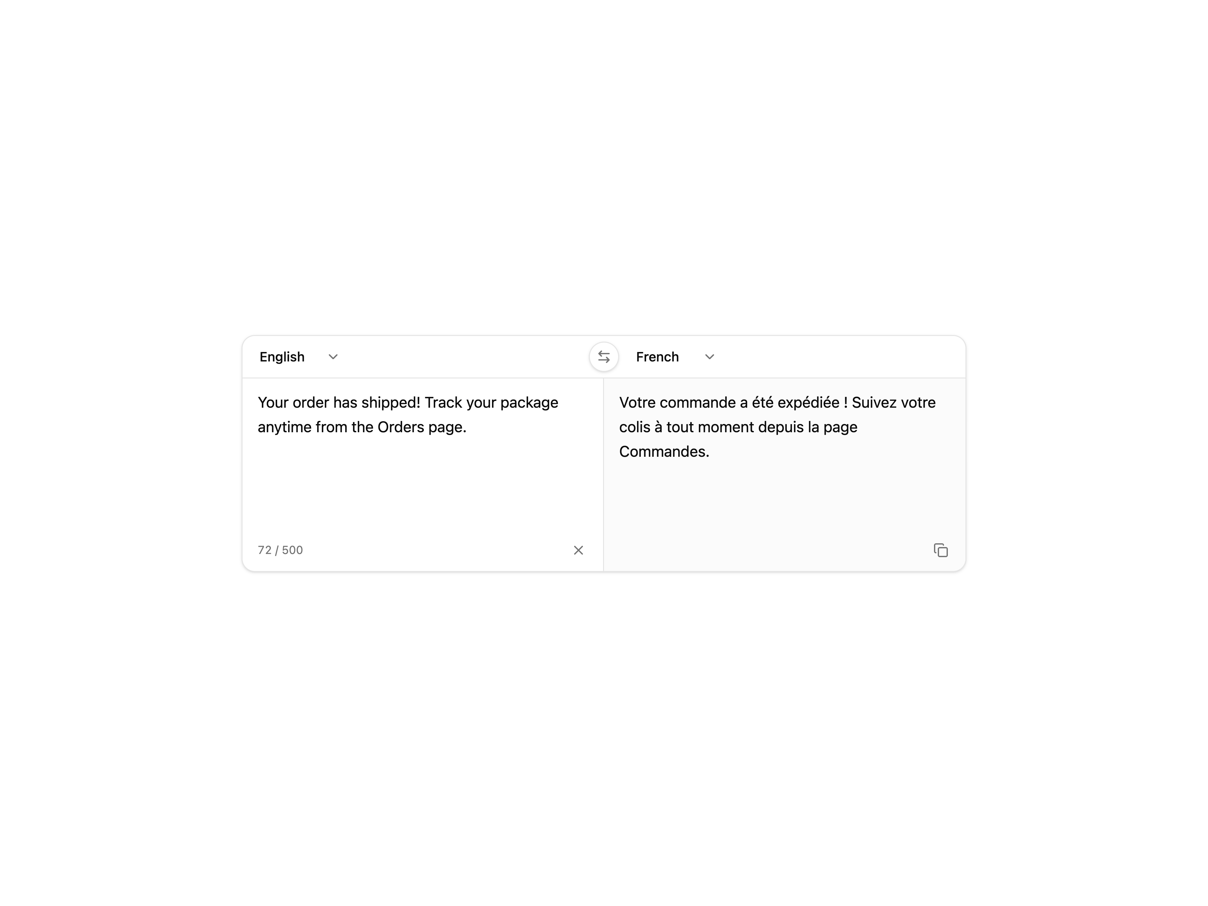 Translation Widget