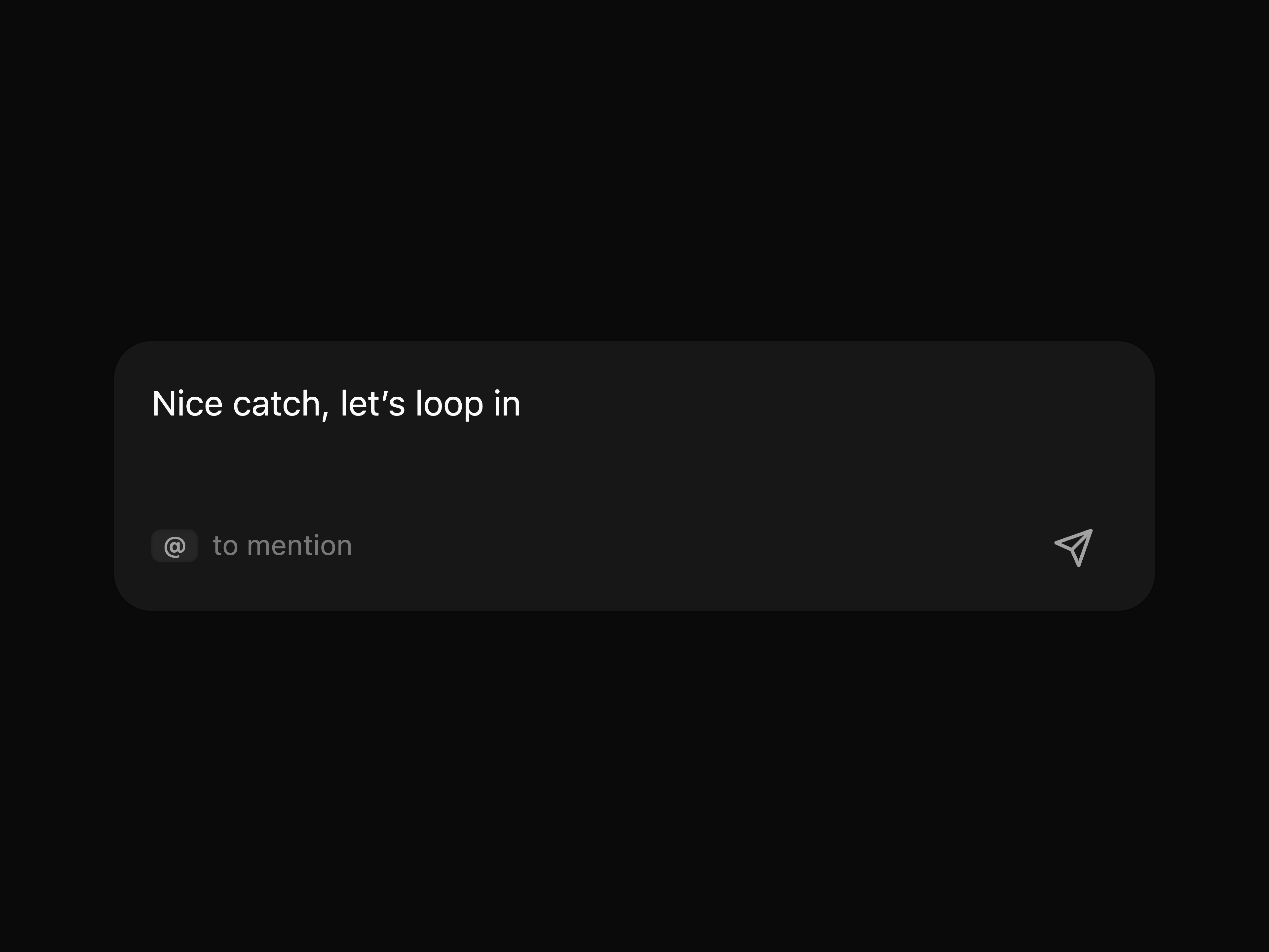 Caret Mention Popover