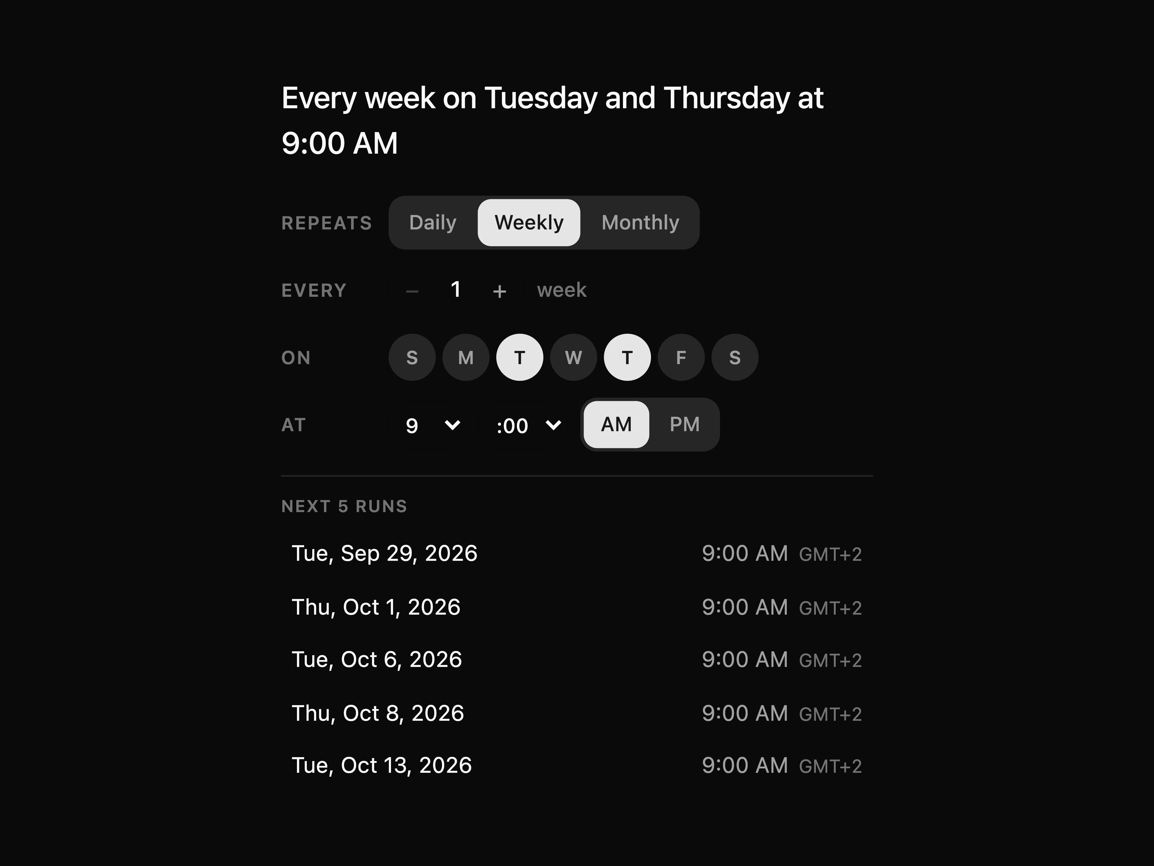 Schedule Builder