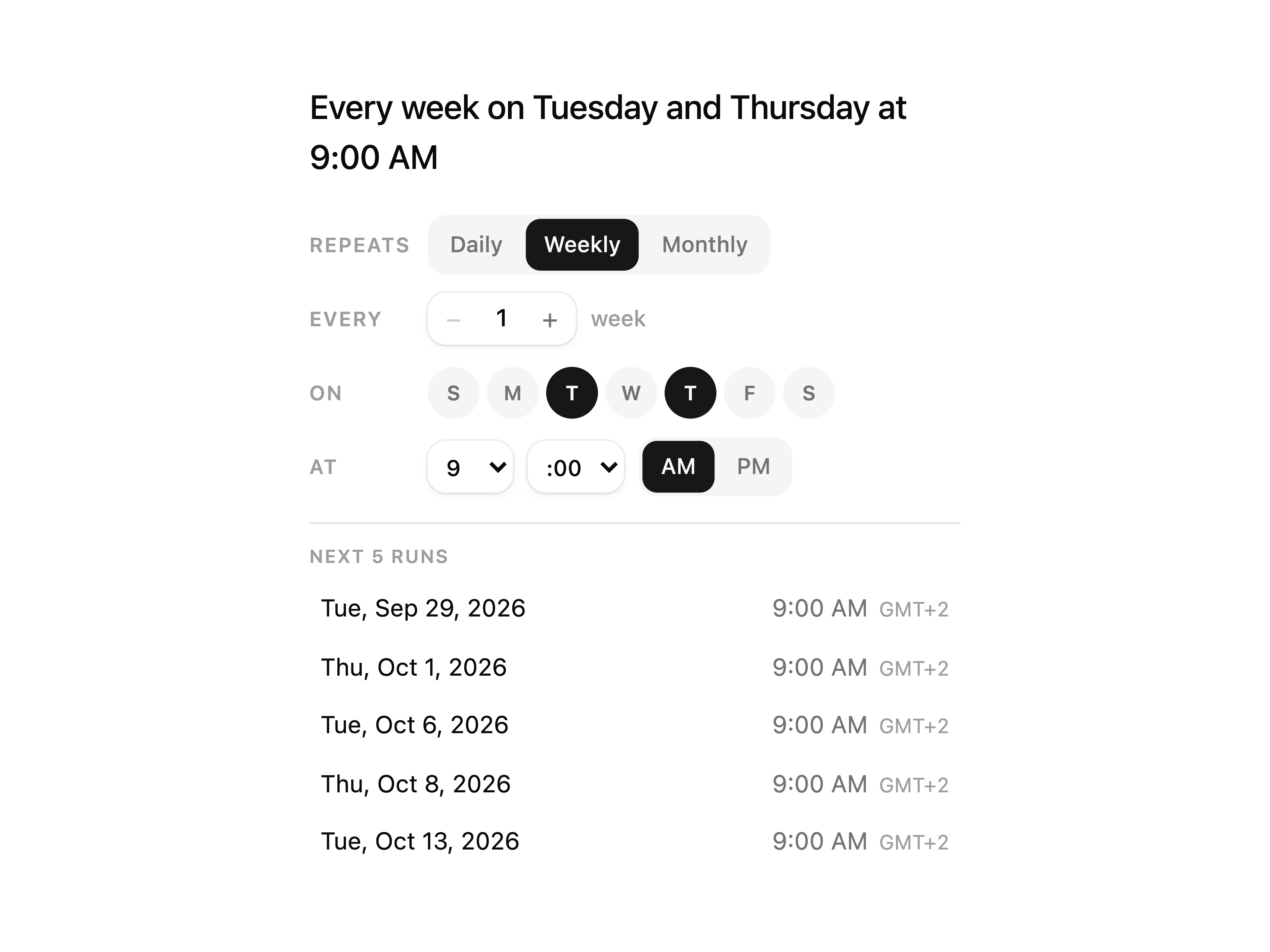 Schedule Builder