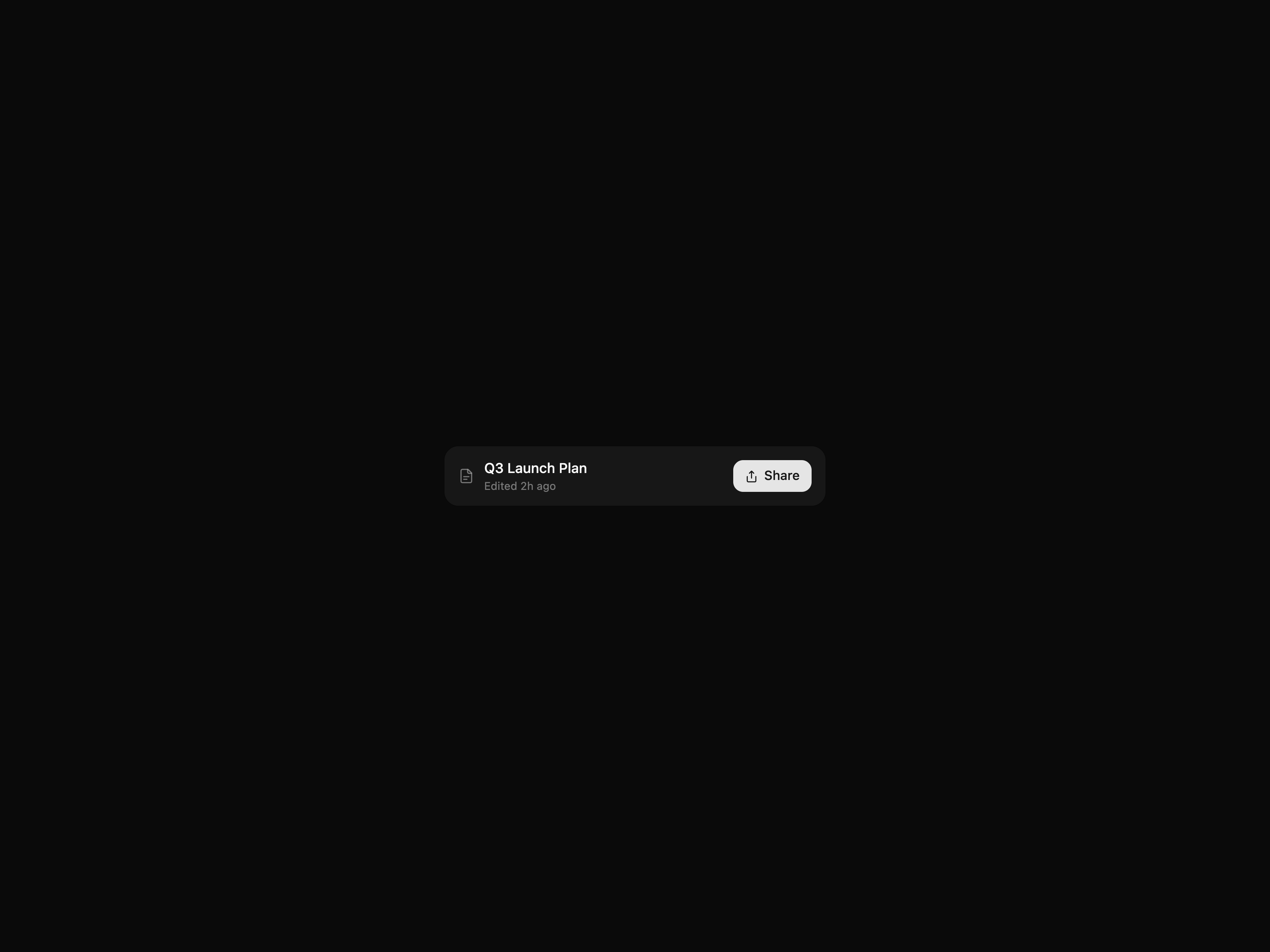 Share Permissions Popover