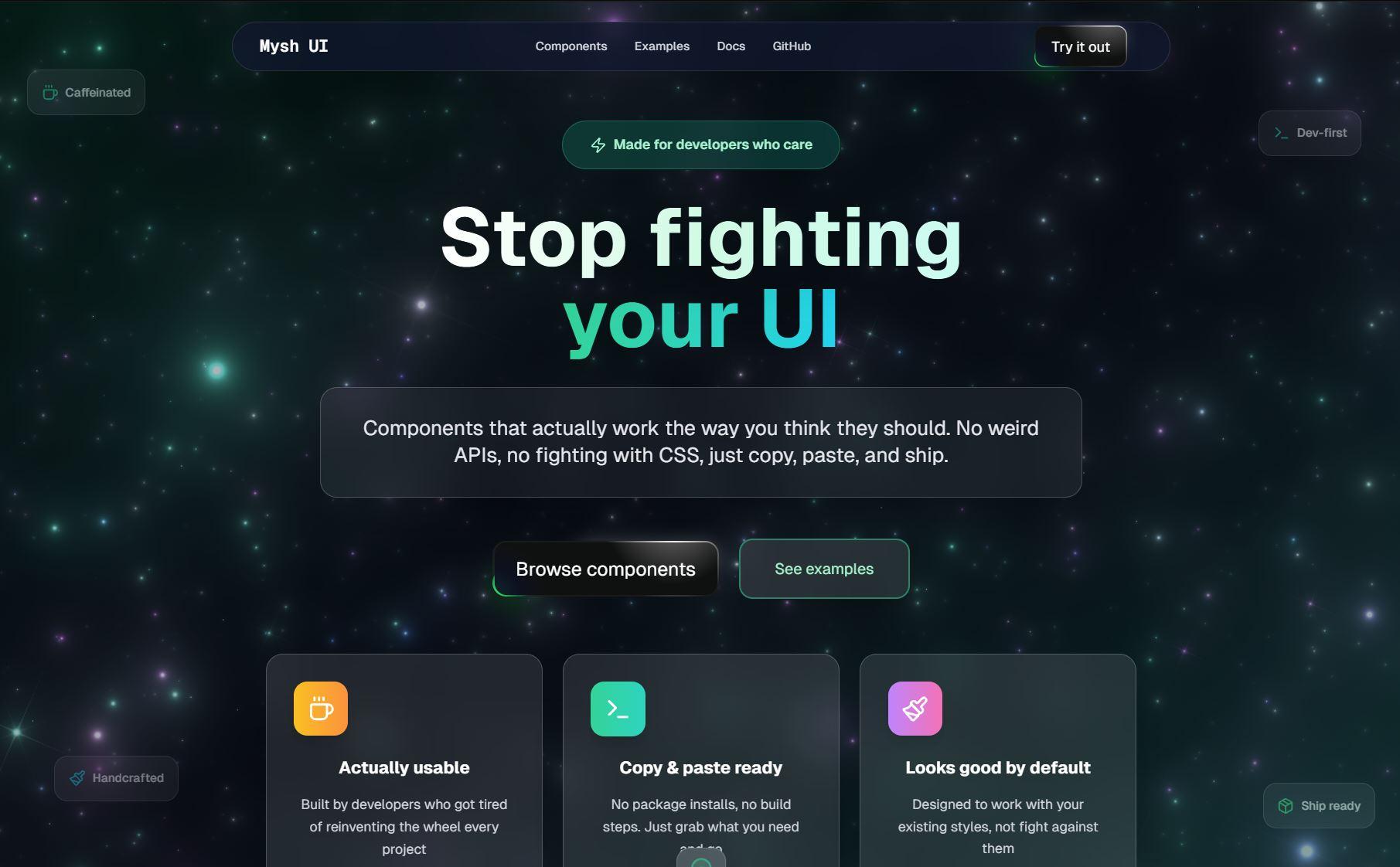 Galaxy Hero Section