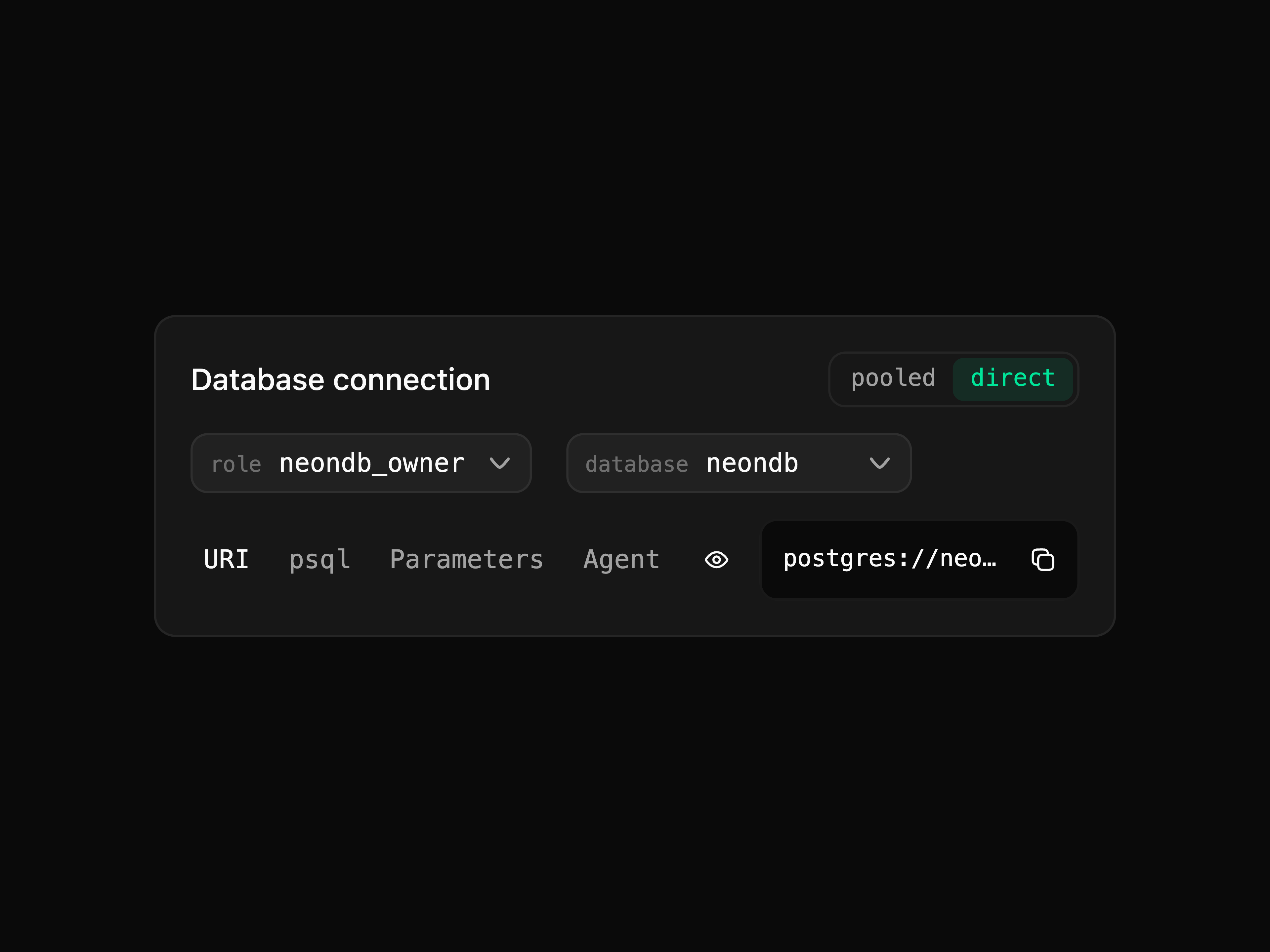 DB Connection Card