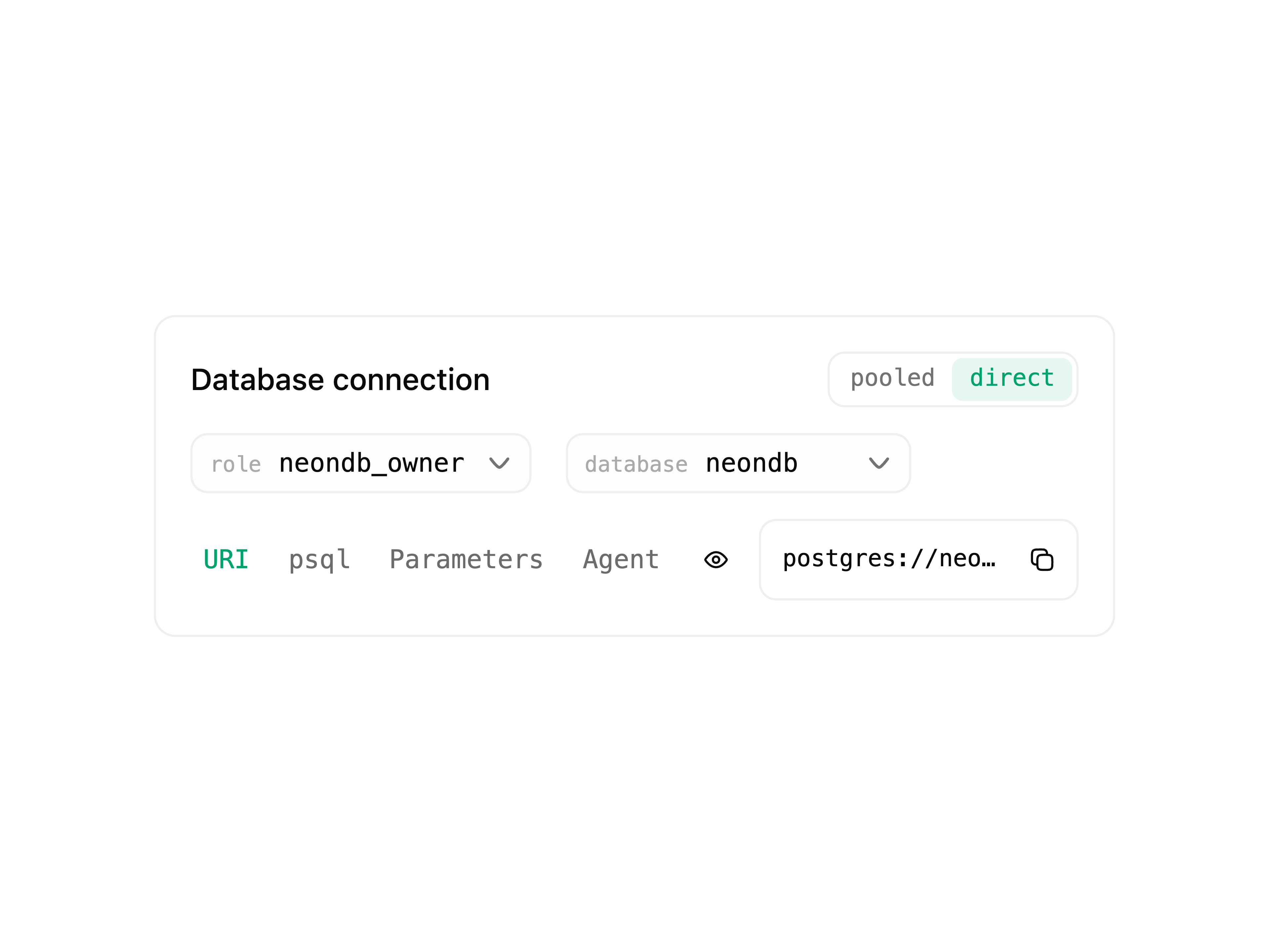 DB Connection Card