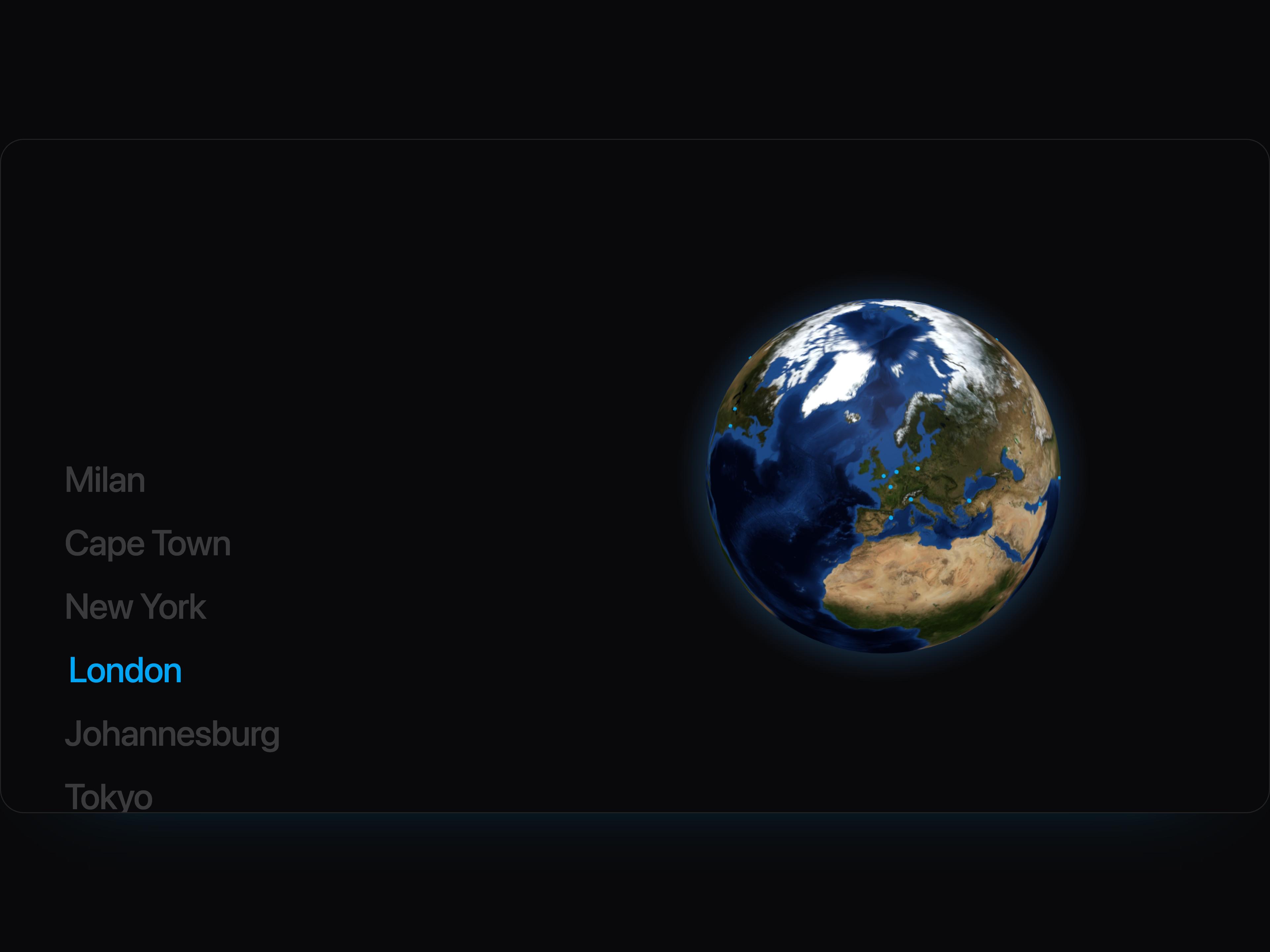 Interactive Globe Explorer