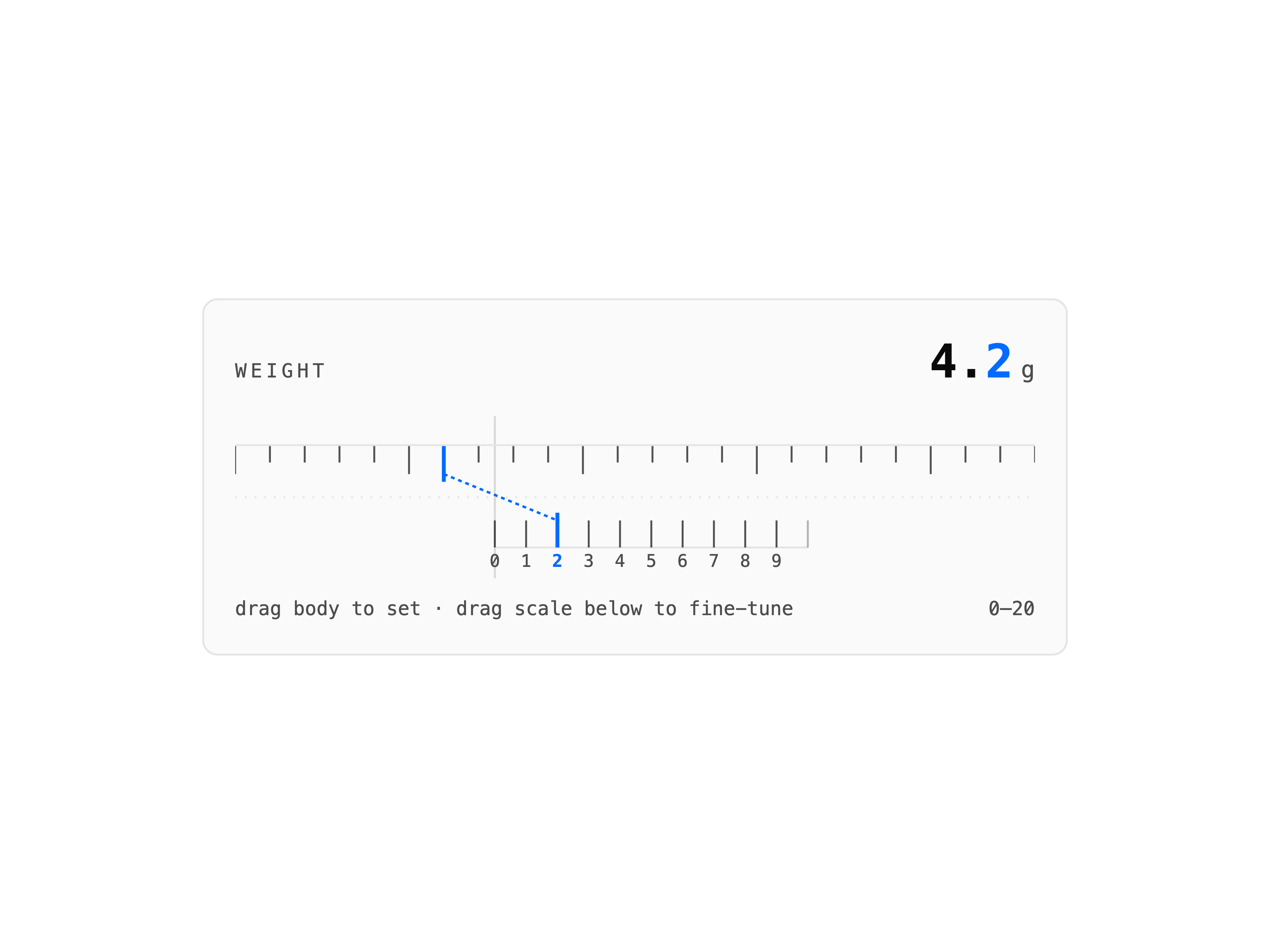 Vernier Caliper Slider