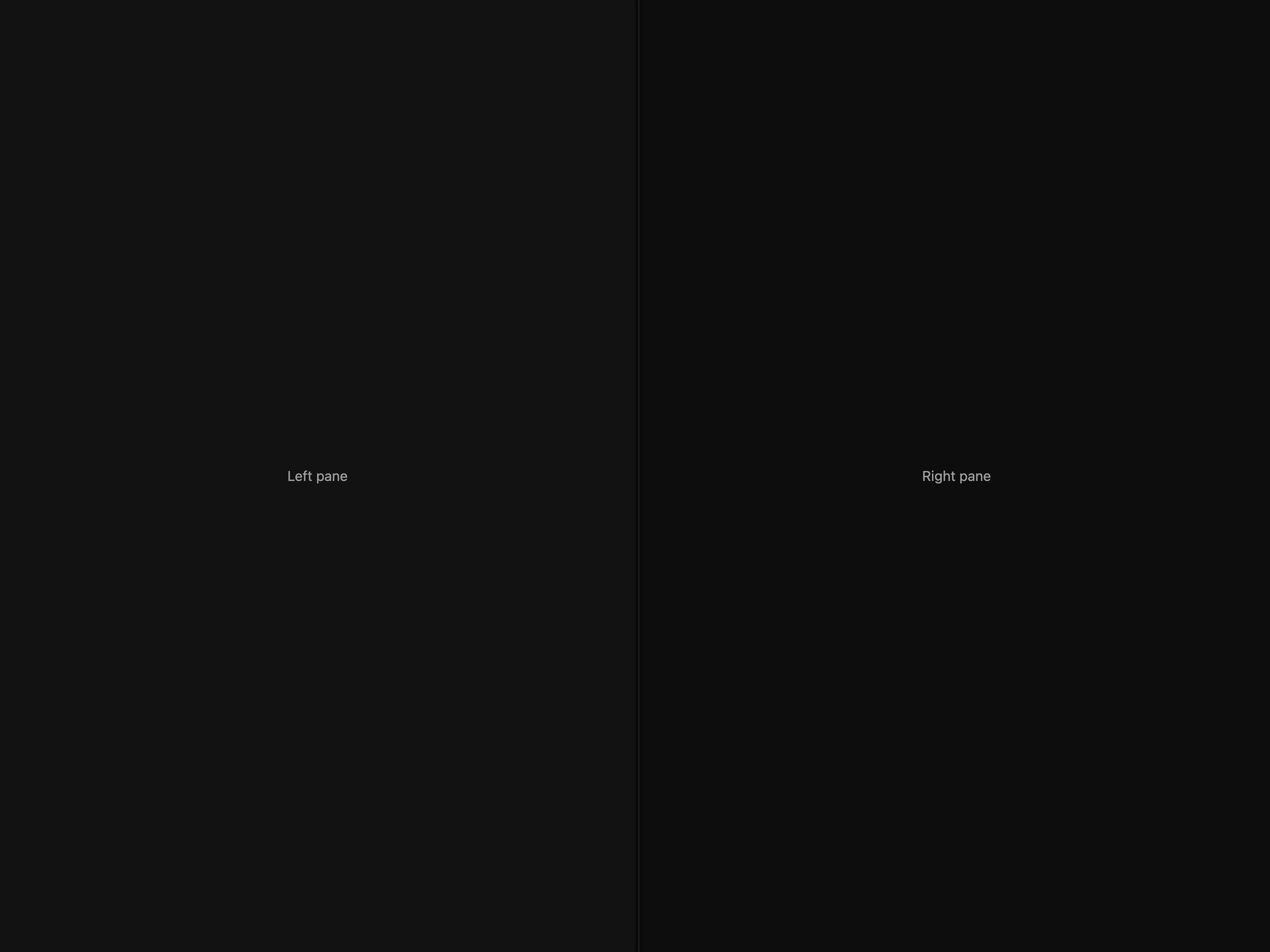 Split Pane Weighted