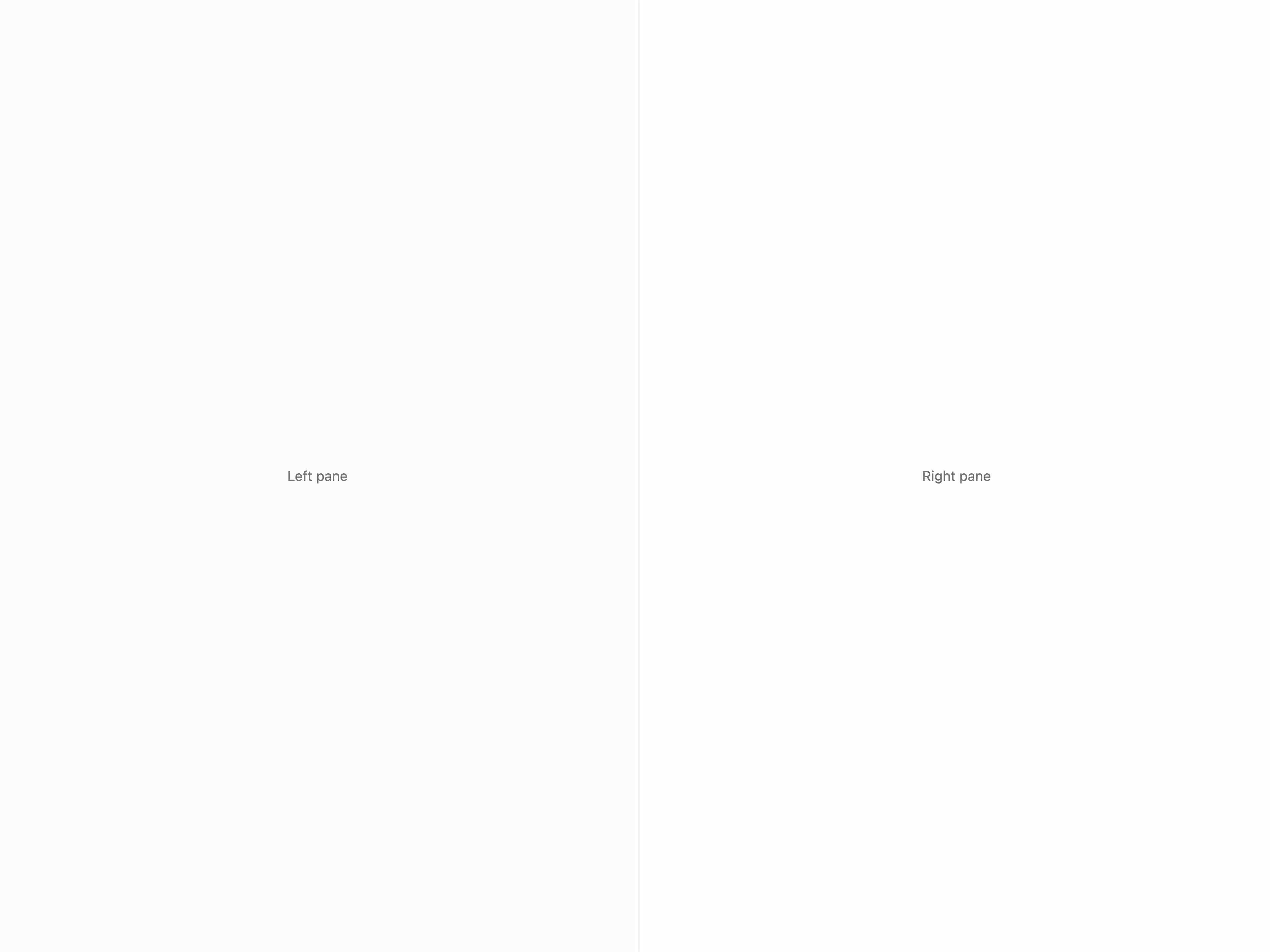 Split Pane Weighted