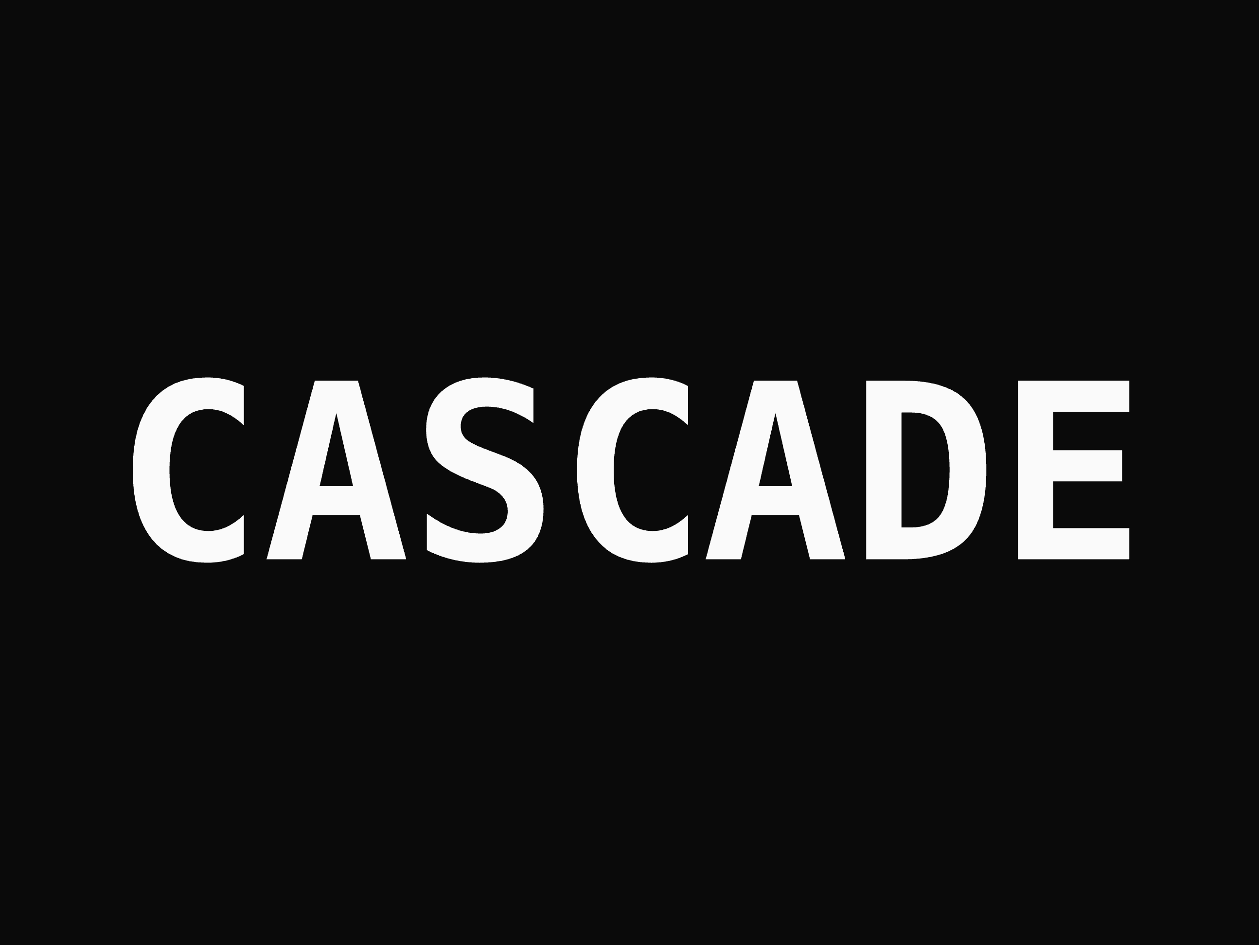 Text ASCII Cascade