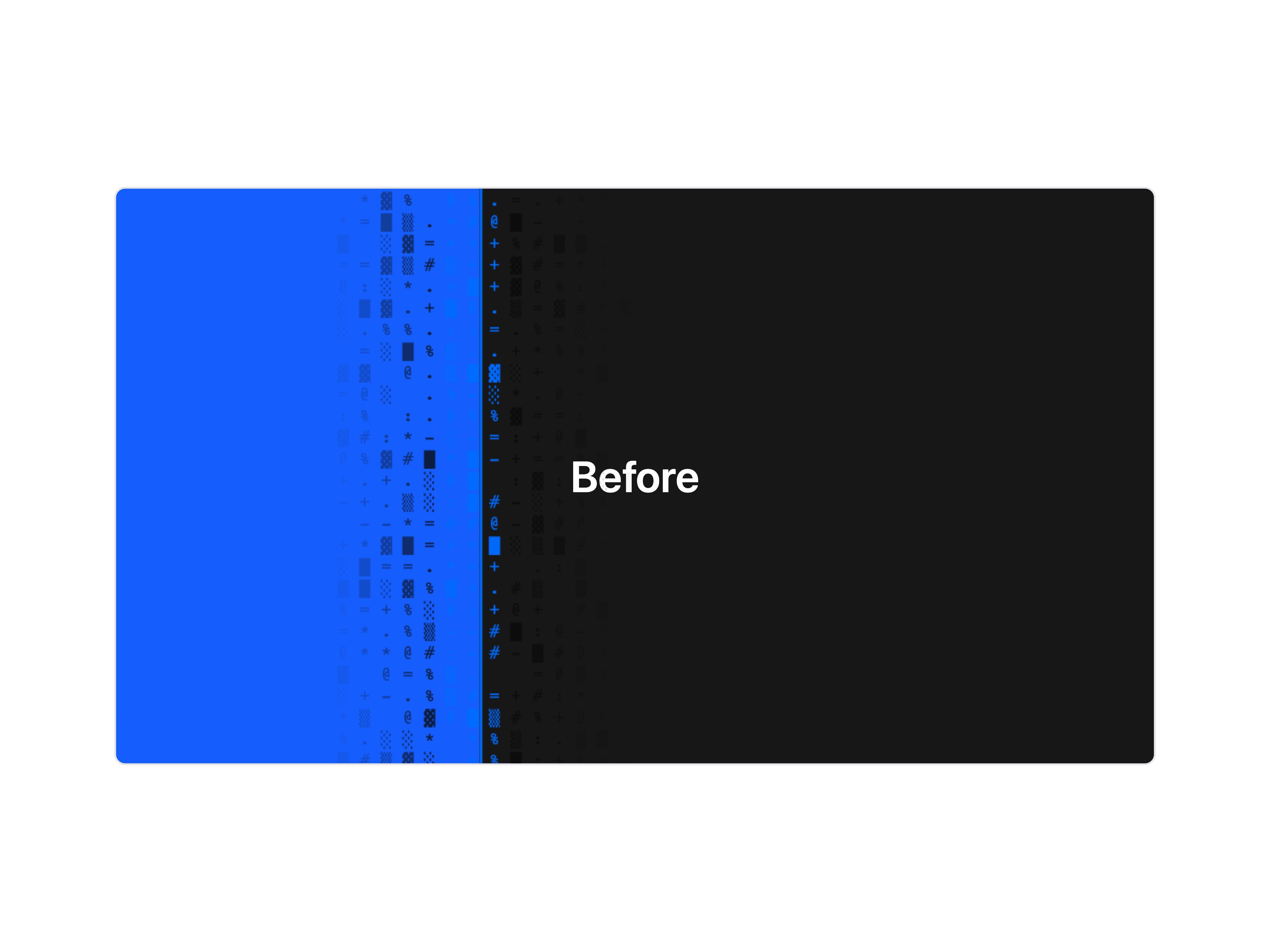 ASCII Dissolve Transition