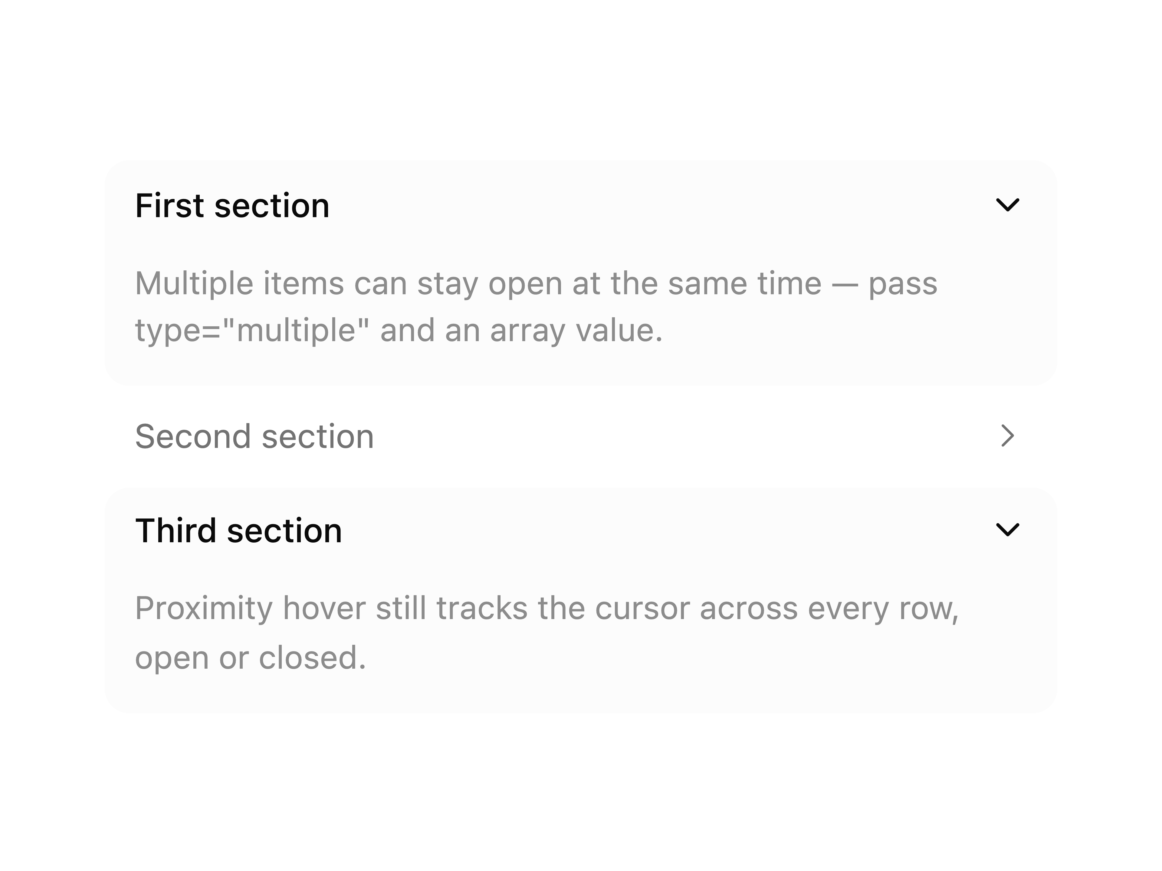 Proximity Accordion