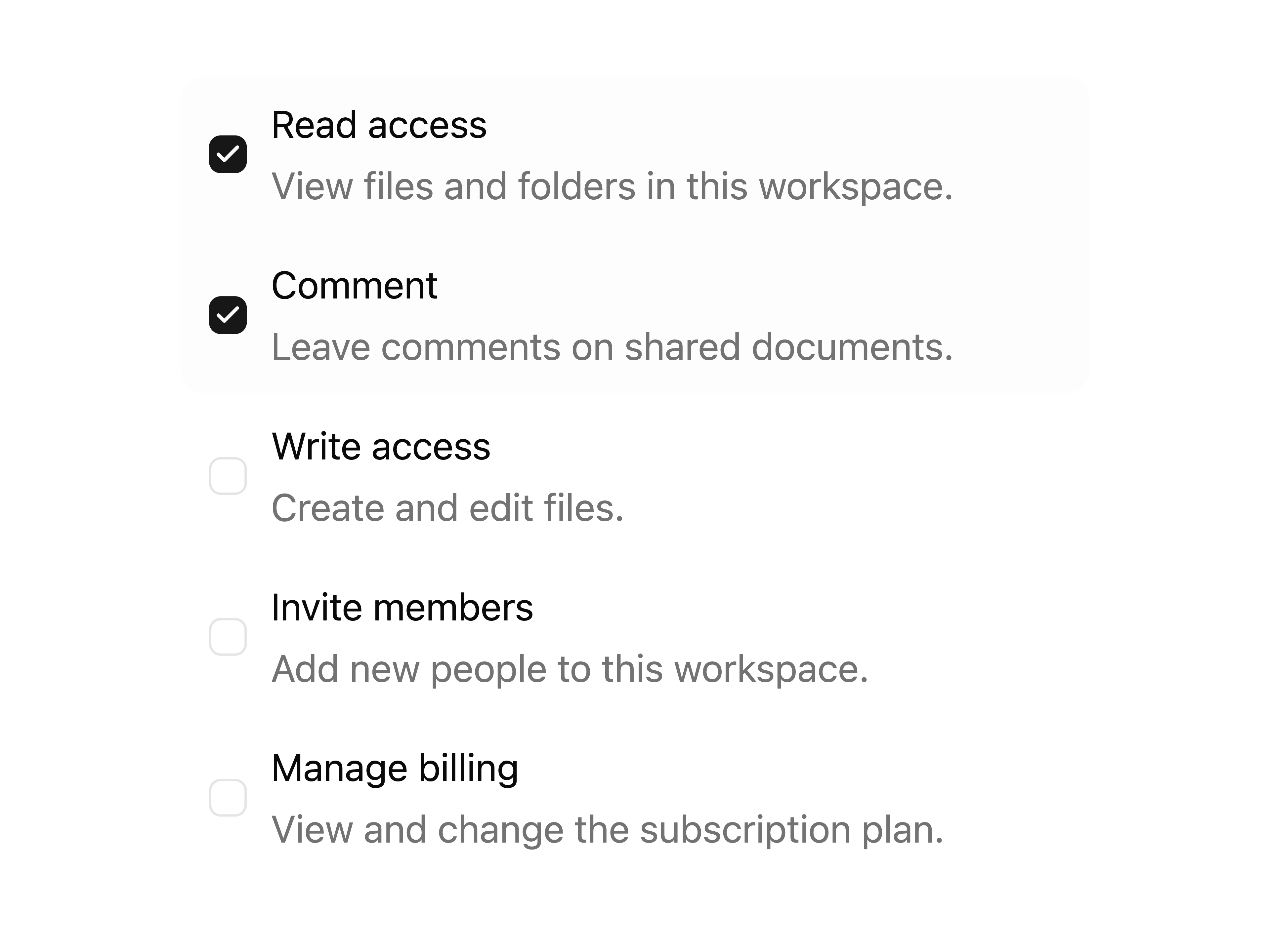 Checkbox Group