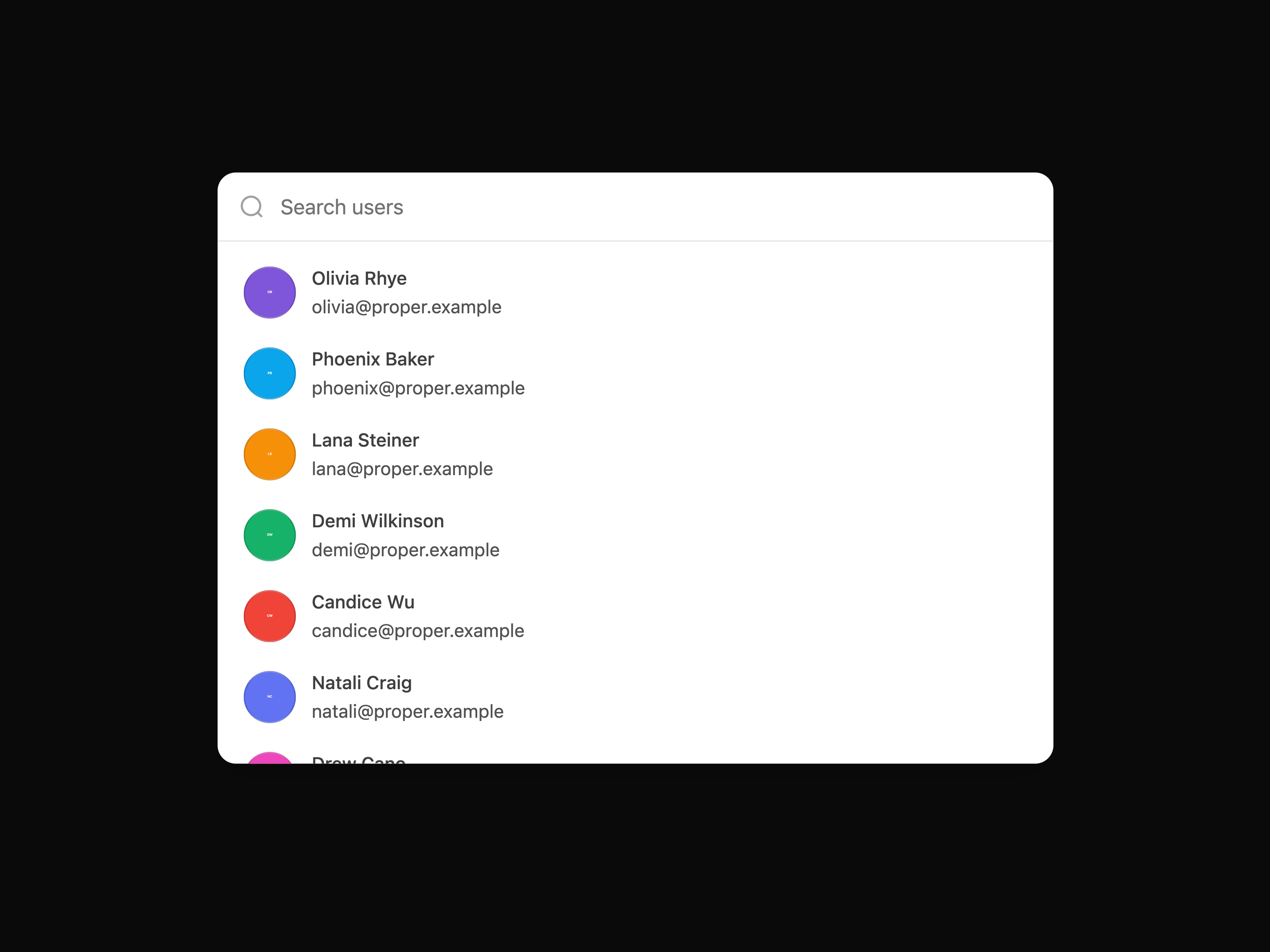 Command Menu