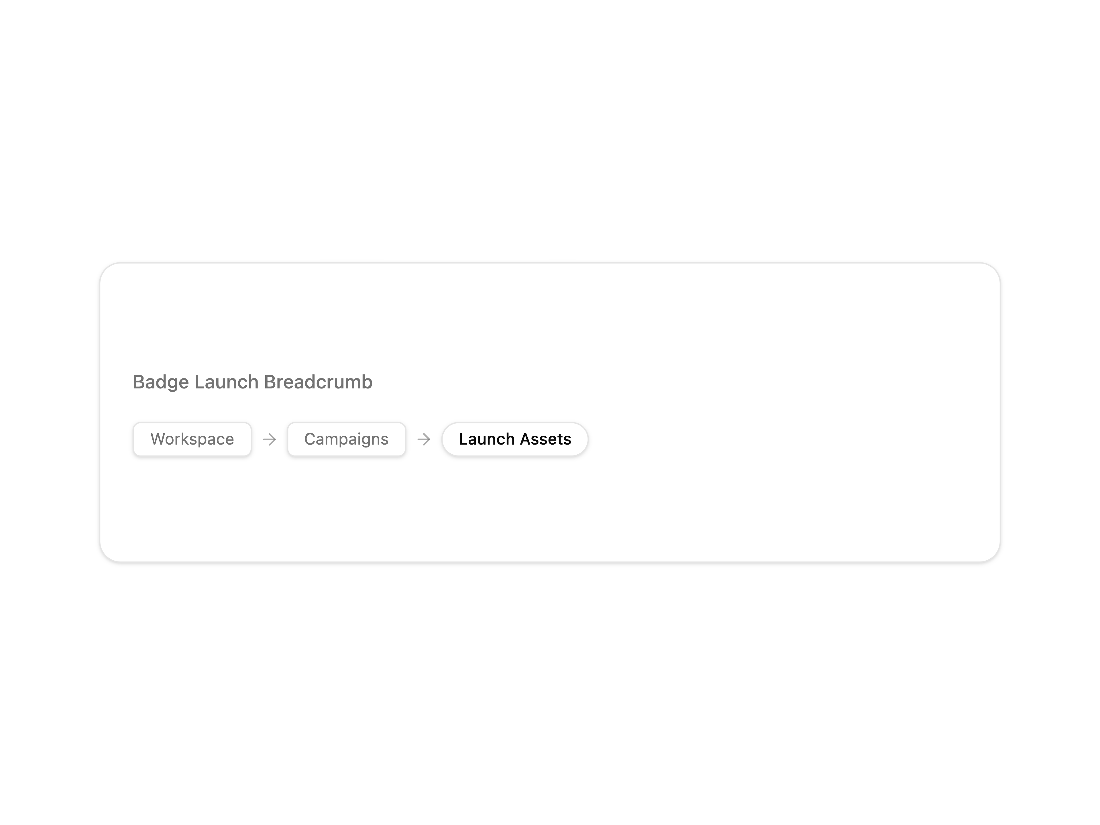 Badge Launch Breadcrumb