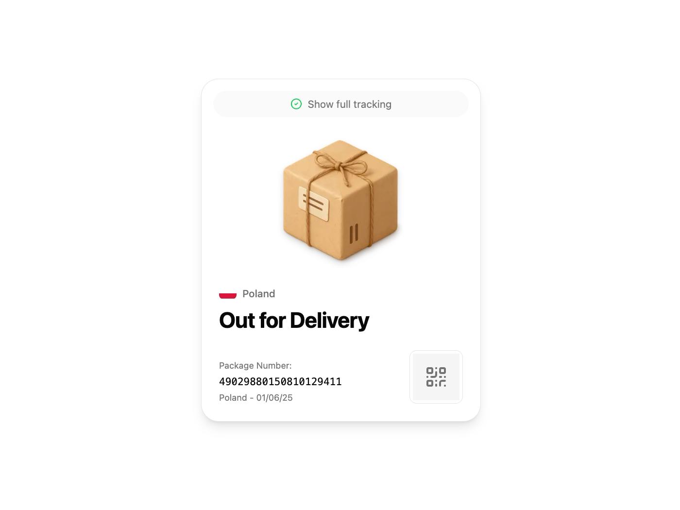 Tracker Card
