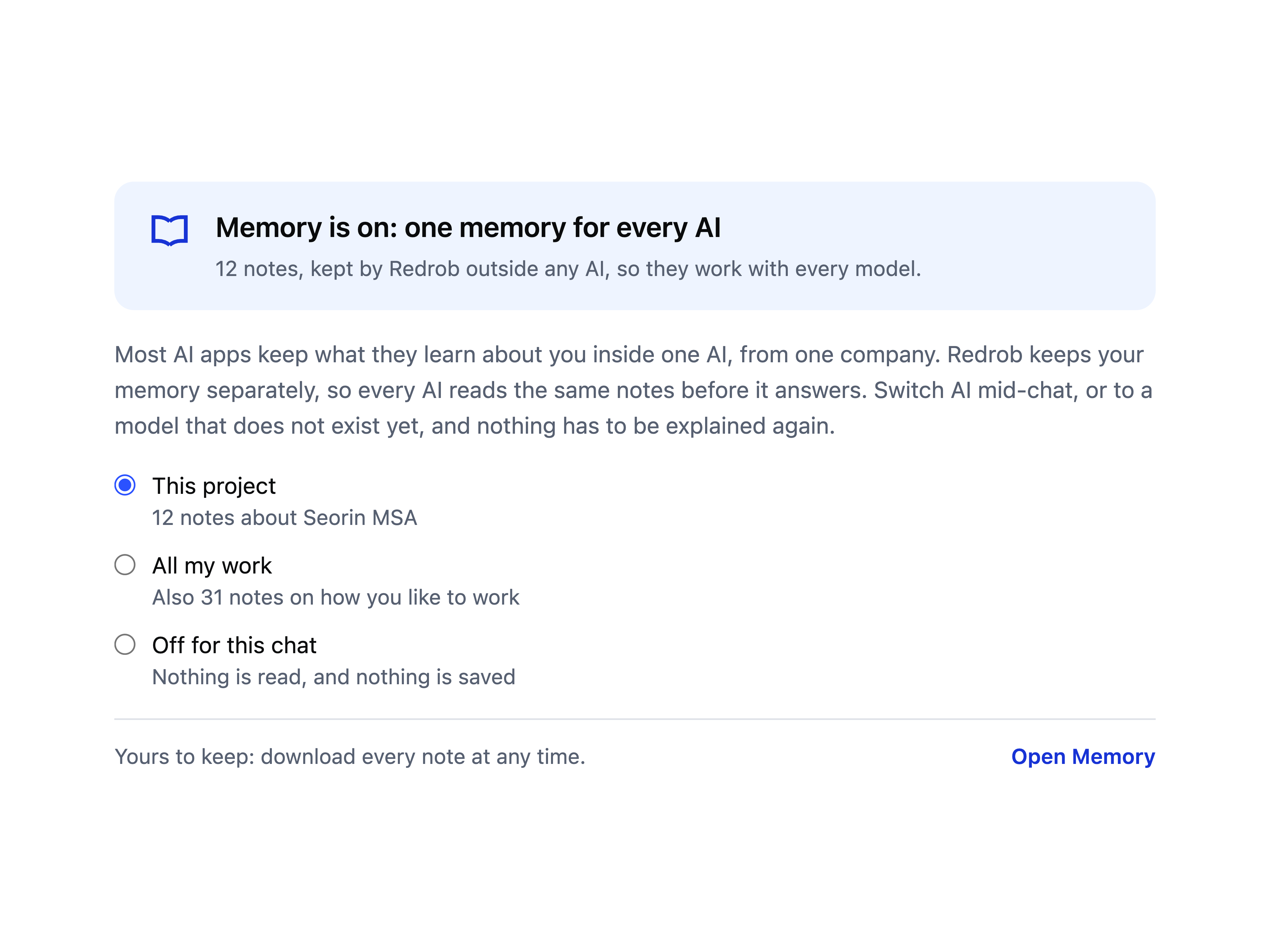 Memory Scope