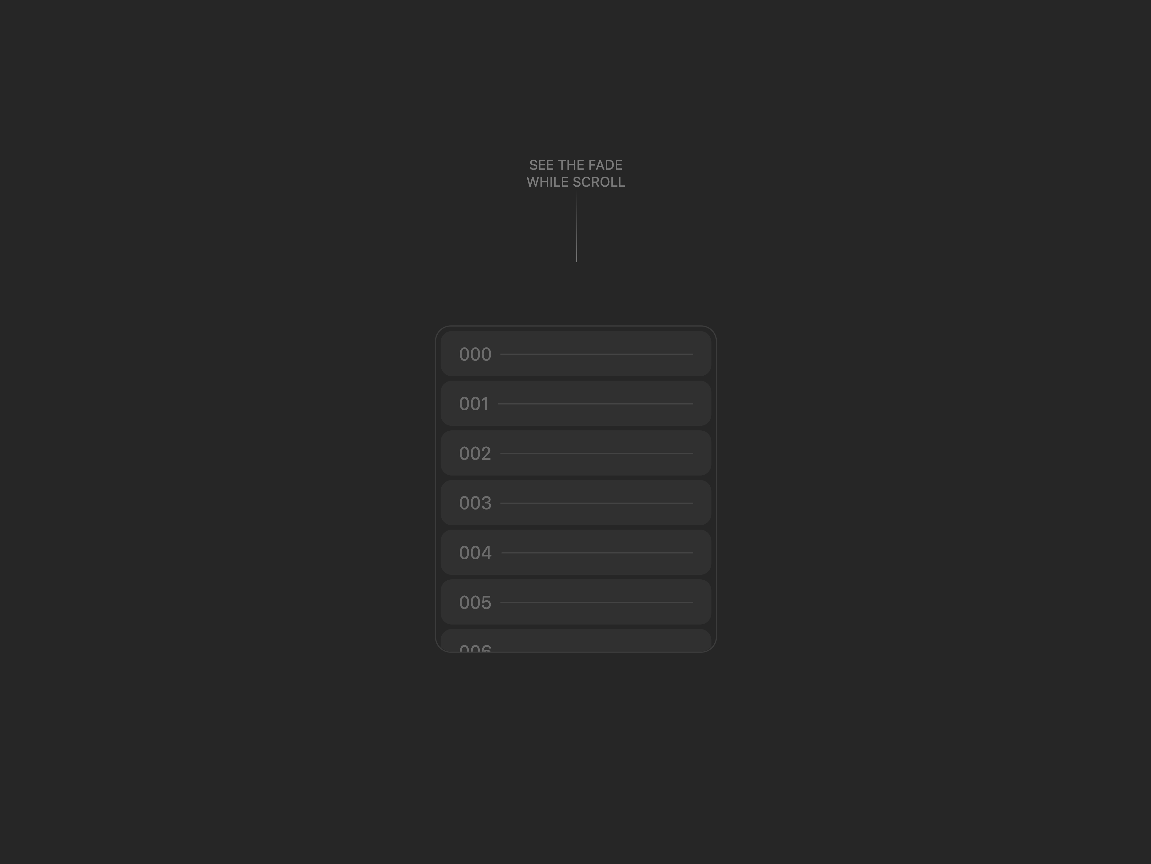 Scroll Fade Area
