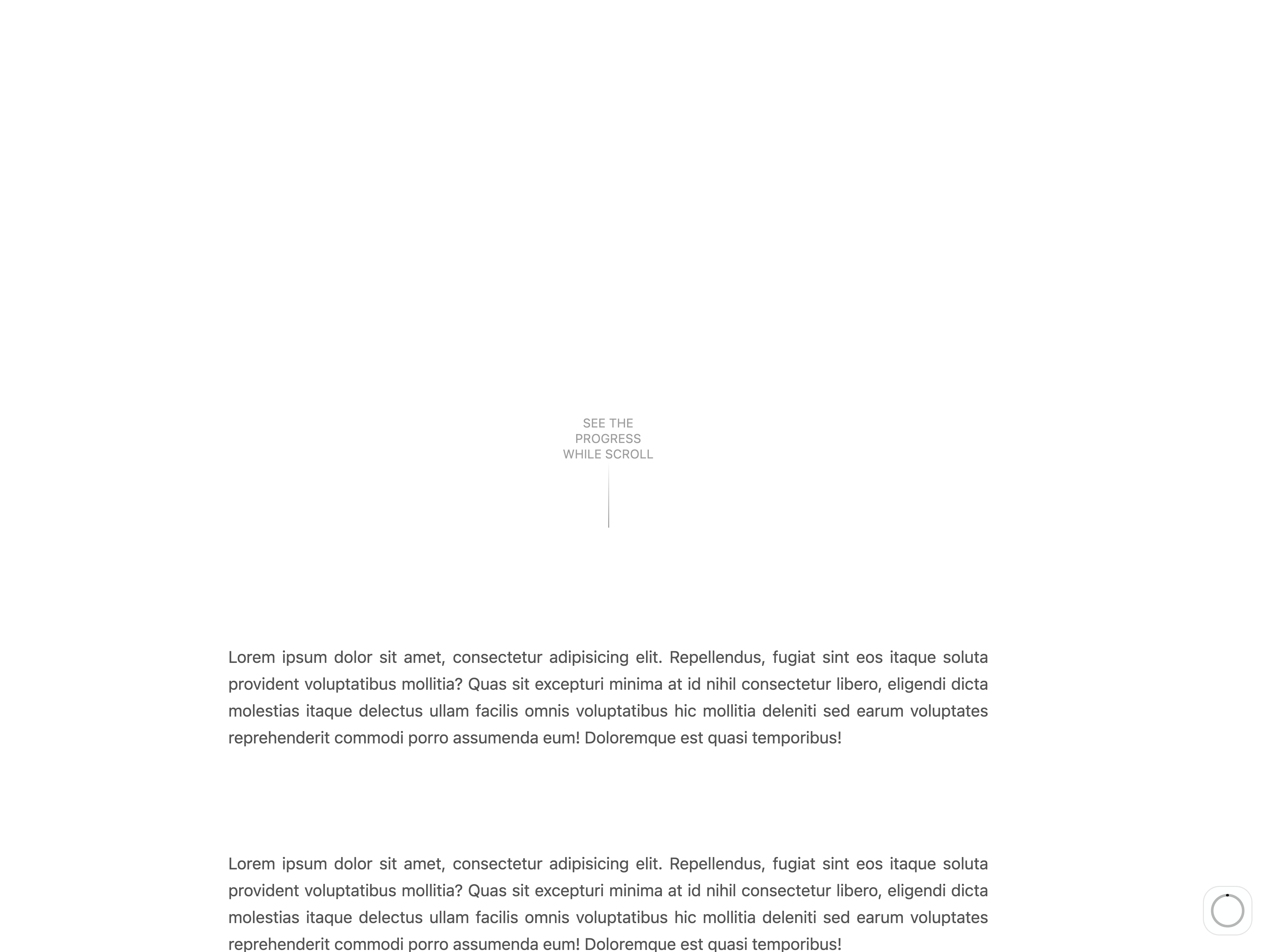 Circular Scroll Progress