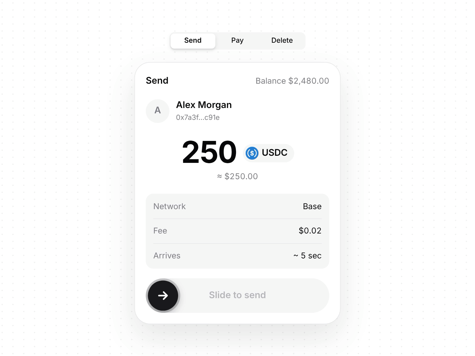 Swipe to Confirm