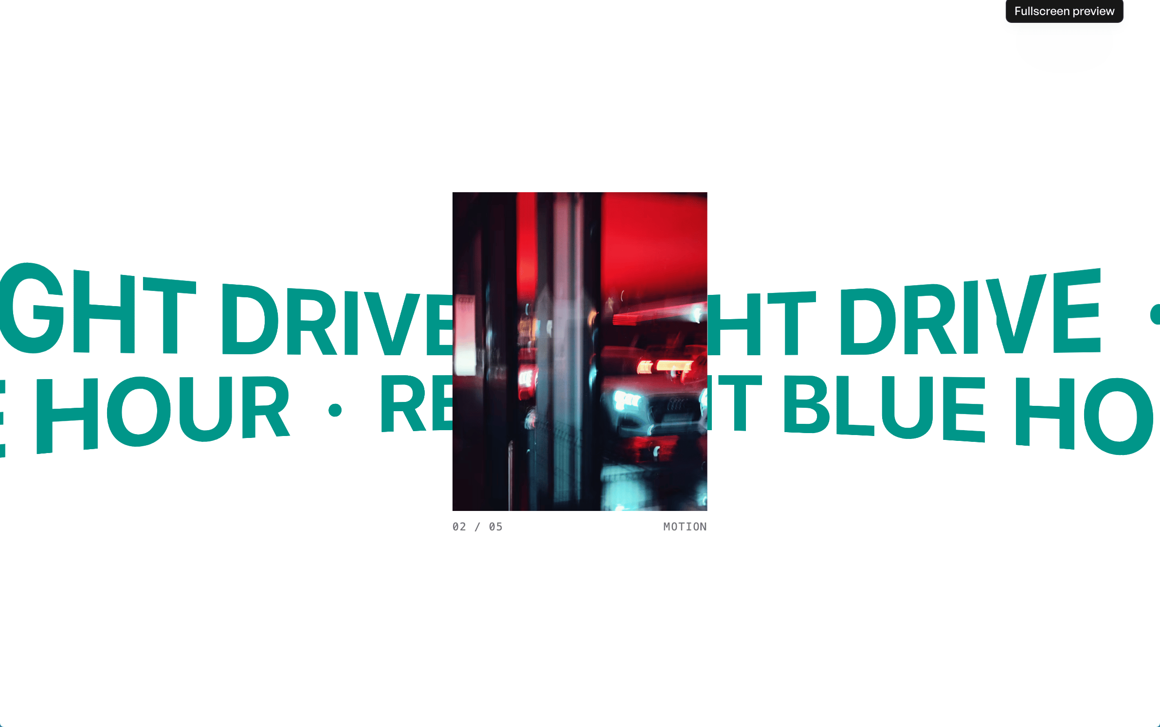 Orbit Text Carousel