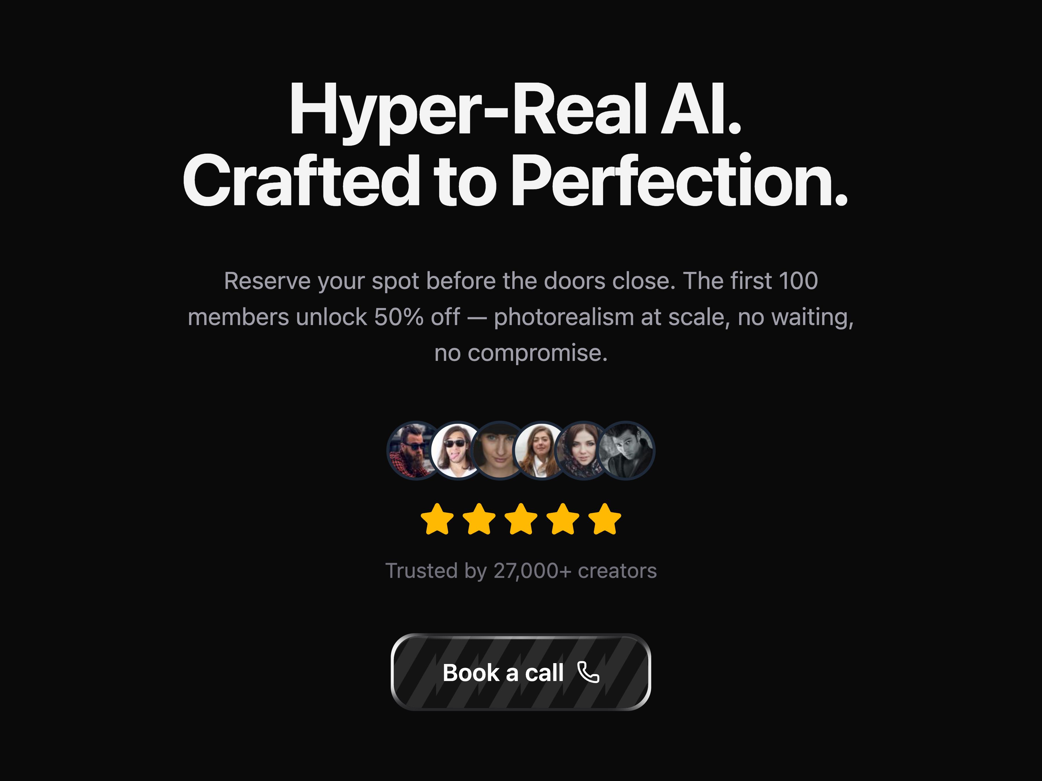 CTA Section with Avatars
