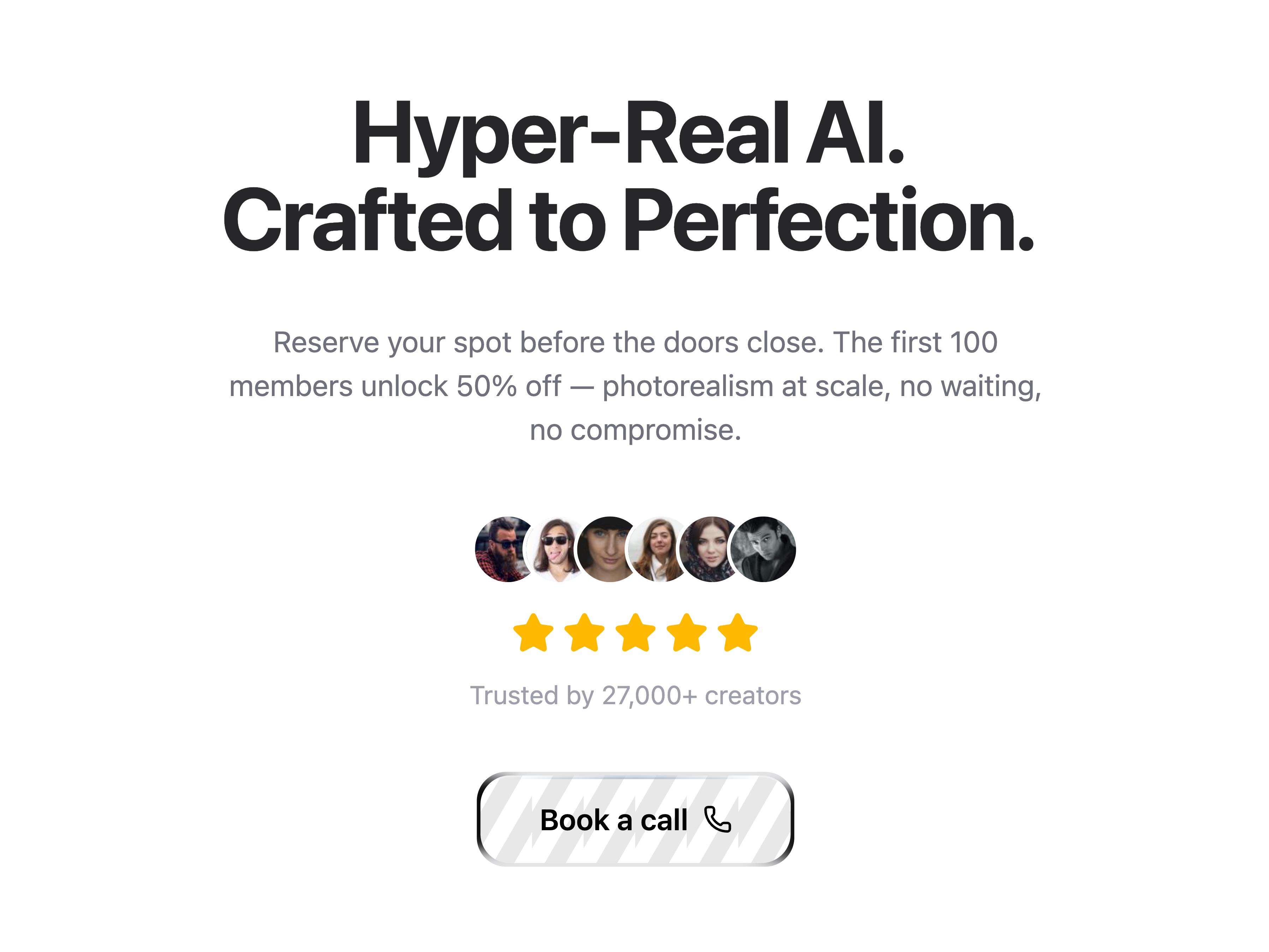 CTA Section with Avatars