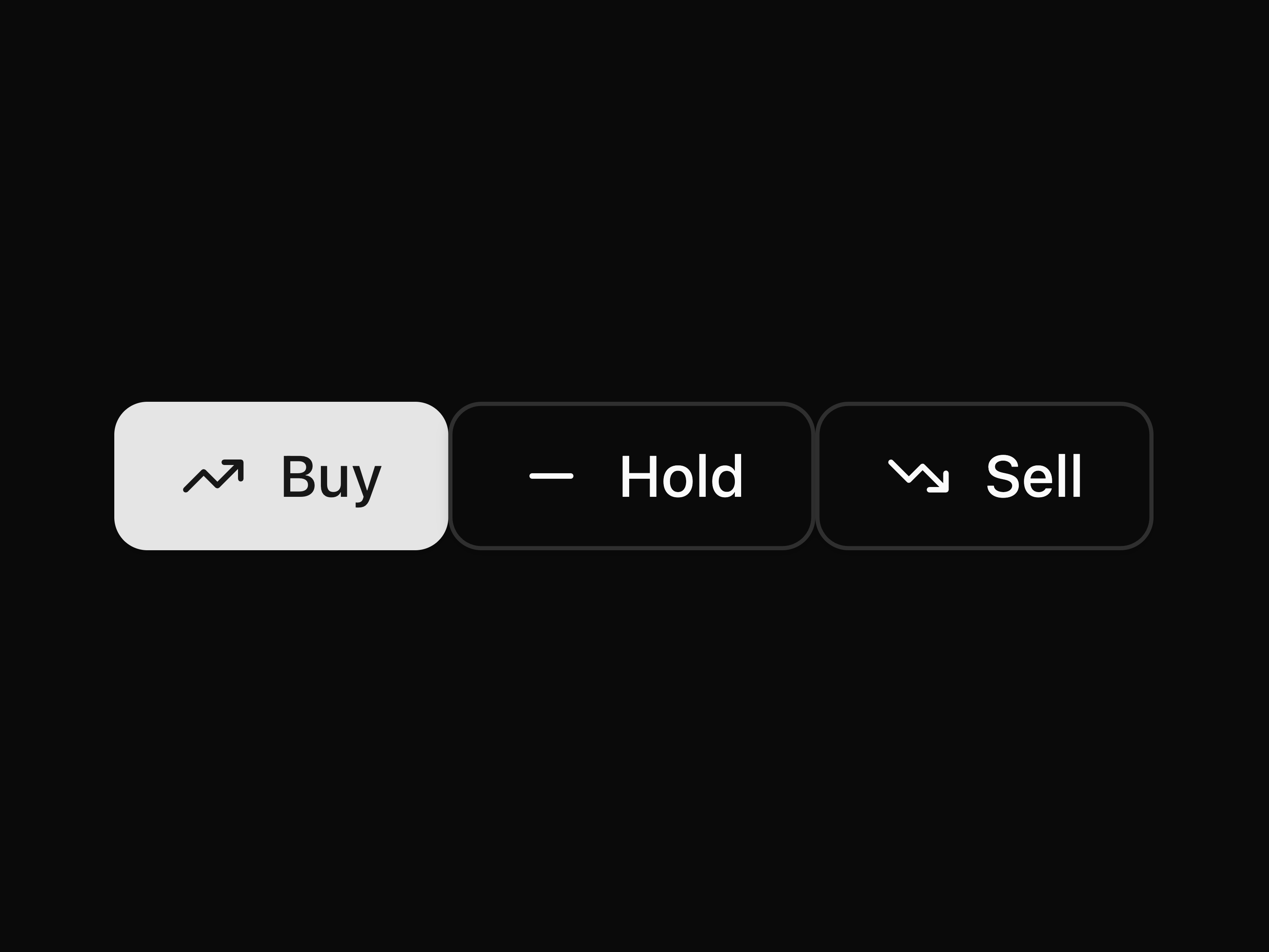 Buy Sell Hold Toggle Group