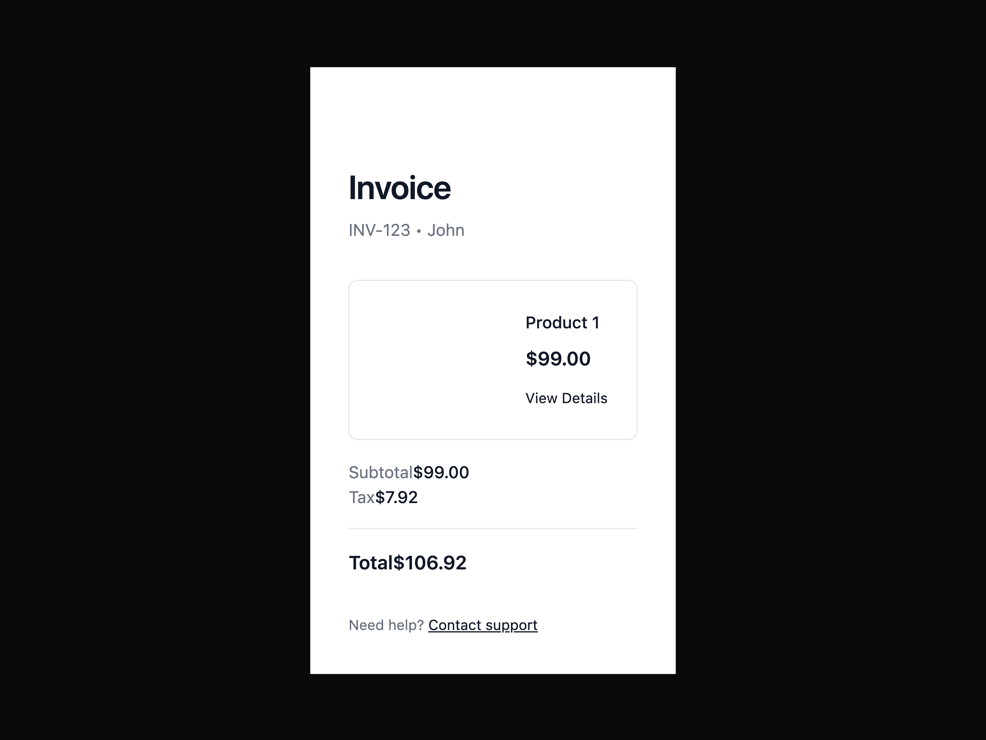 Stripe Receipt Email