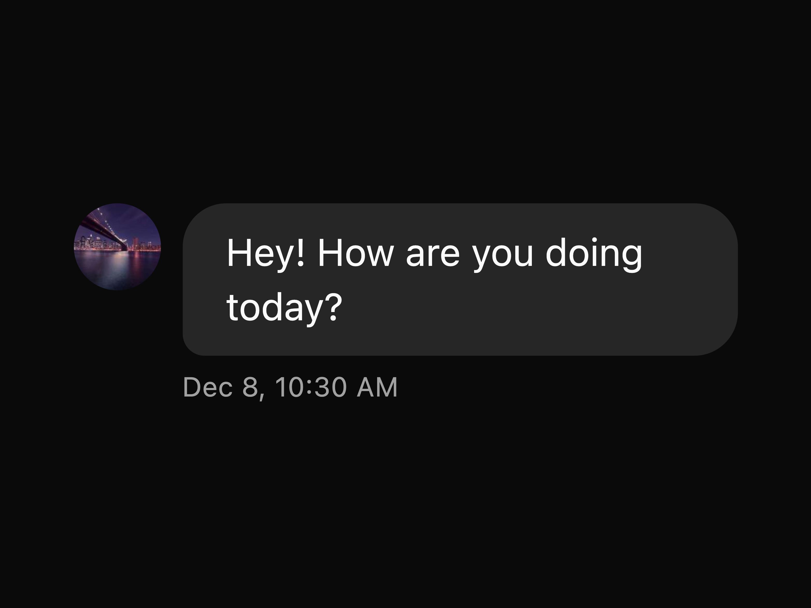 Message Bubble