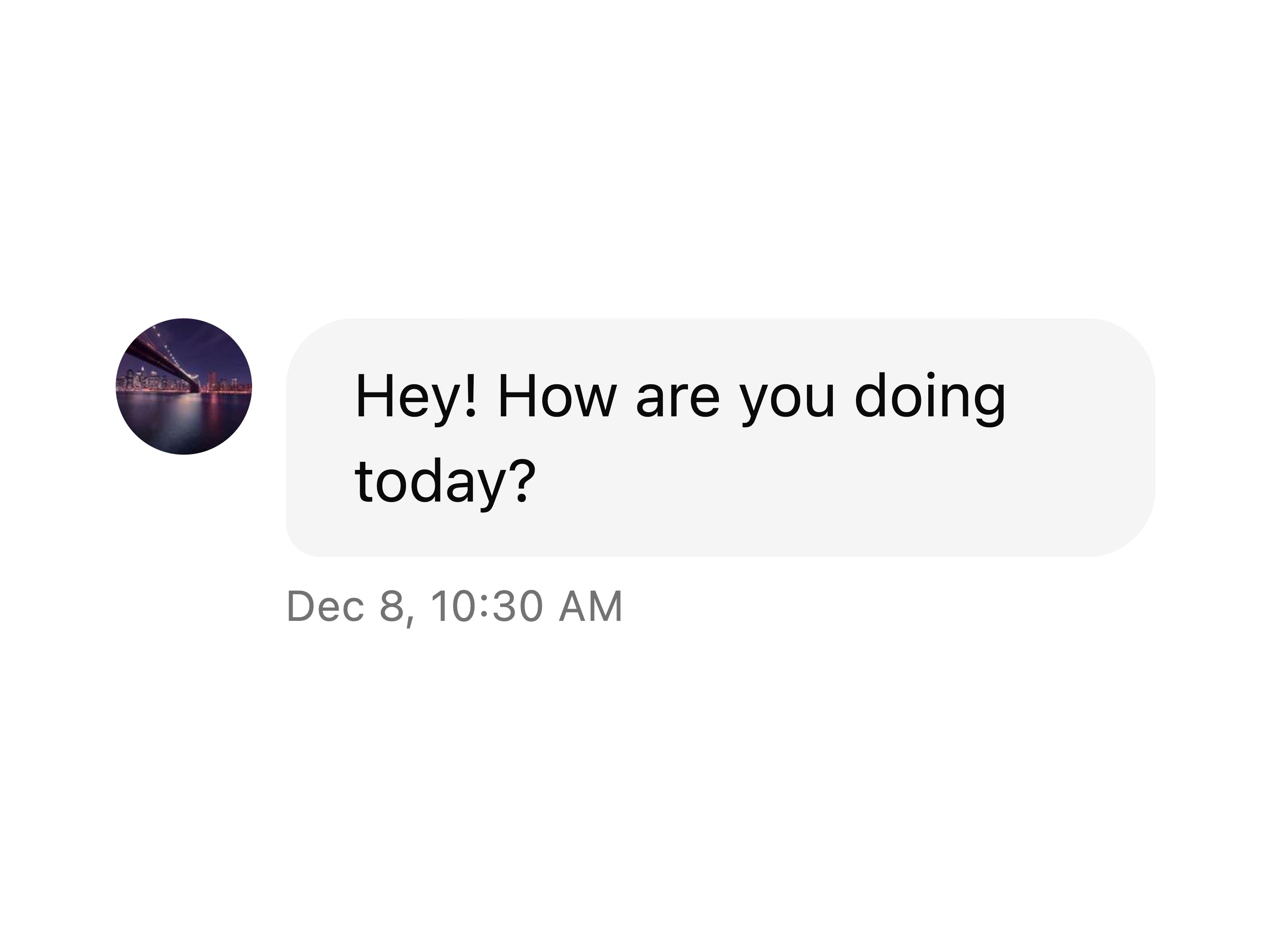 Message Bubble