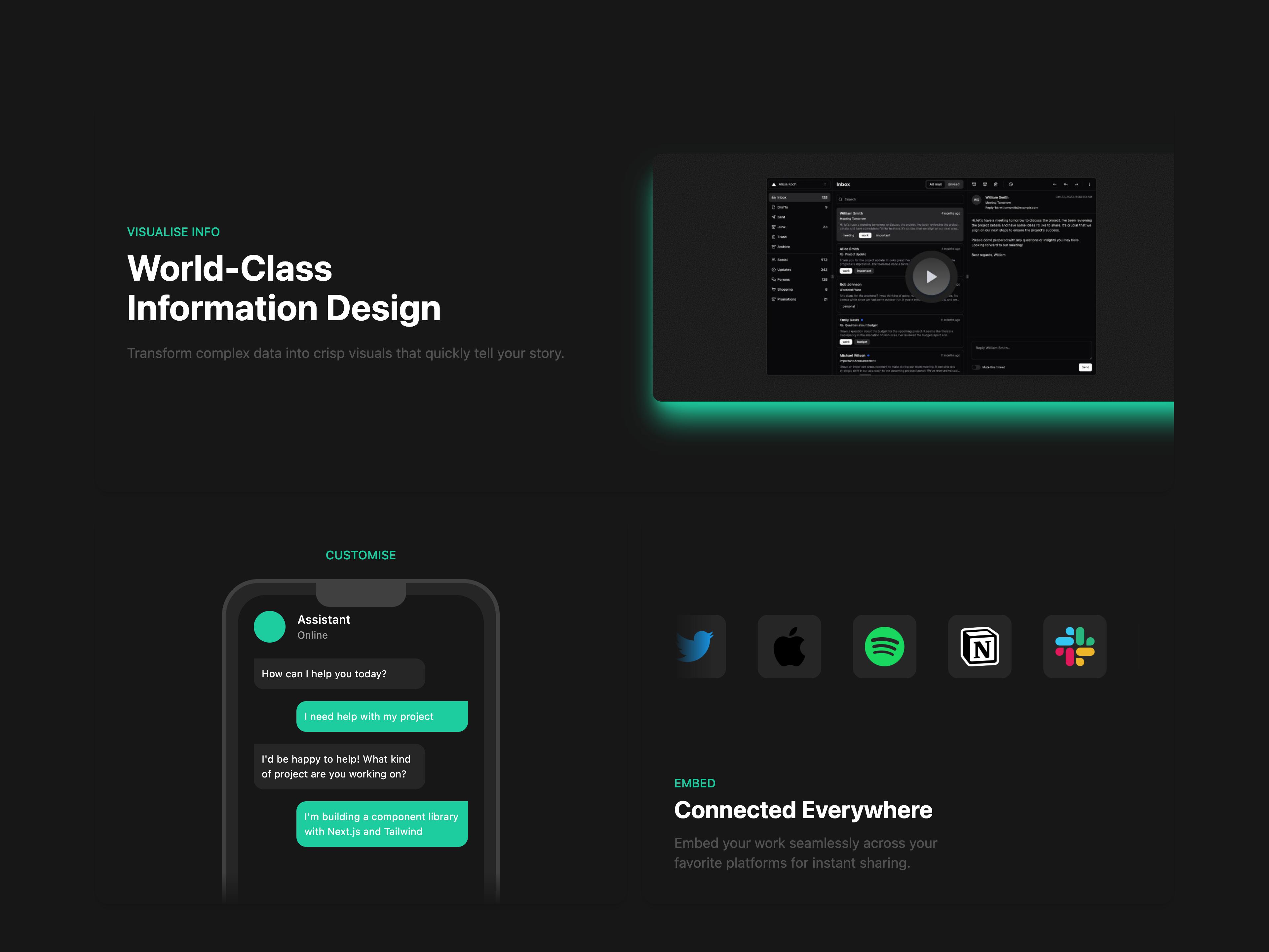 Bento Grid Feature Block