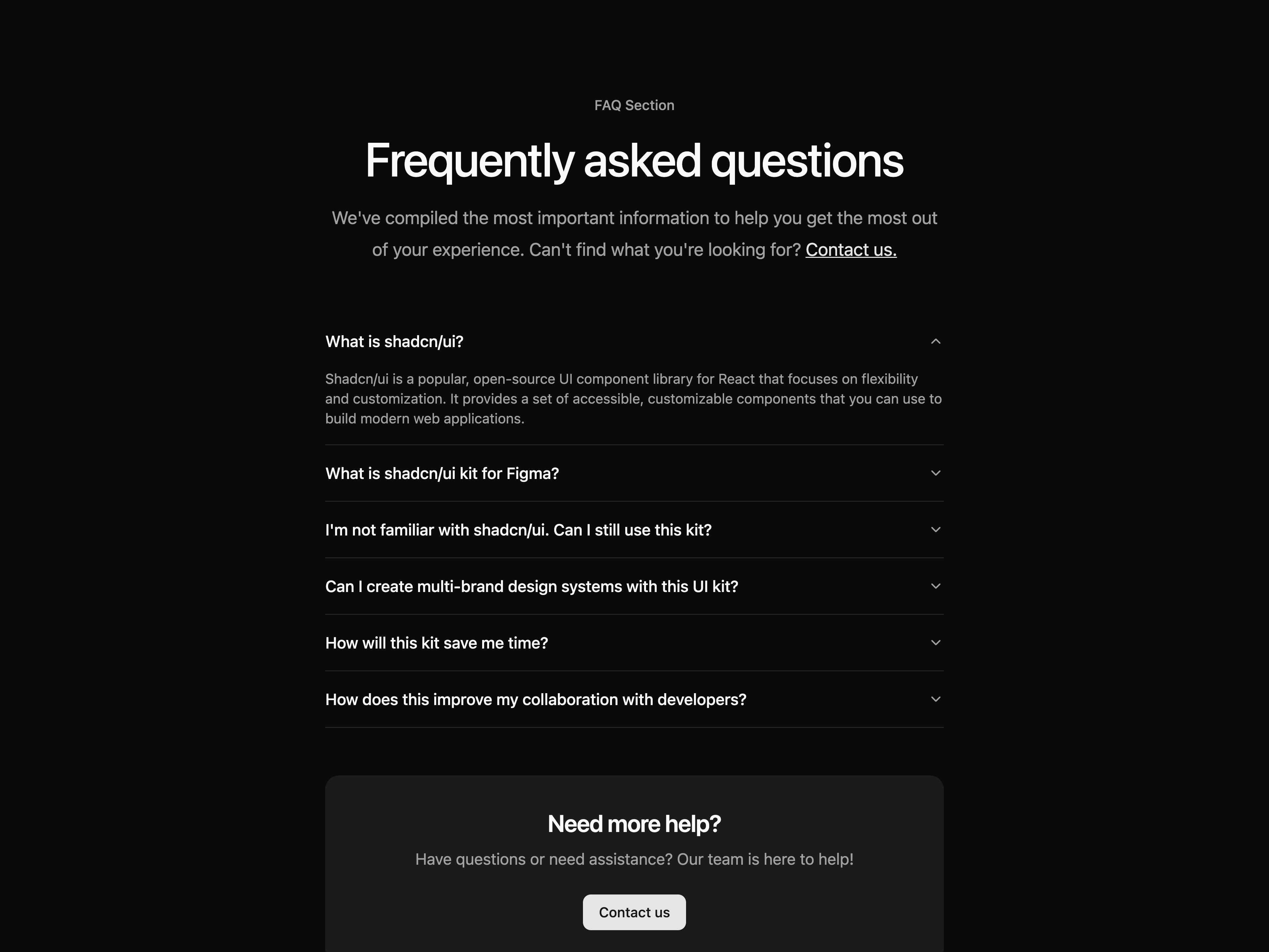 FAQ Section