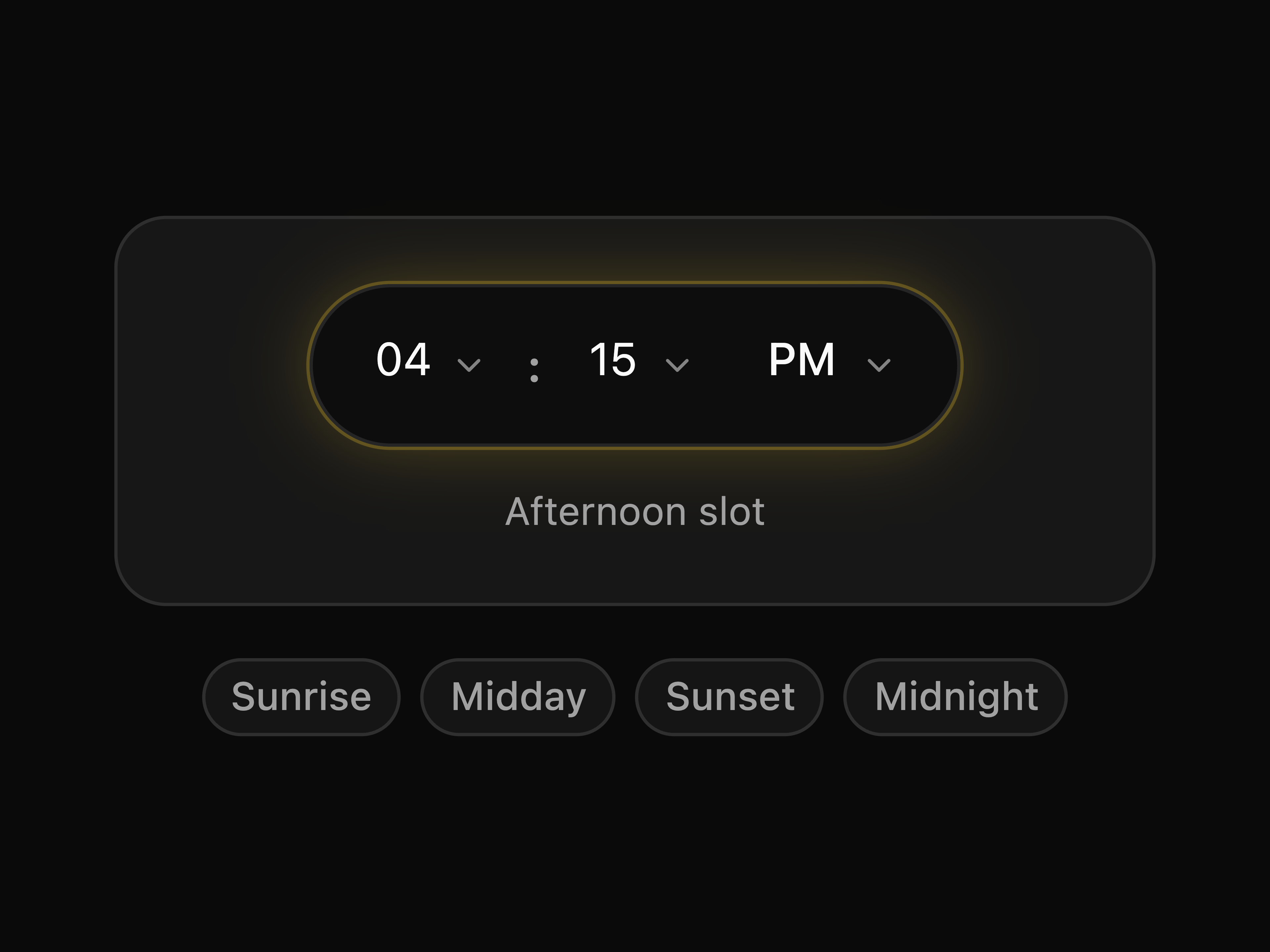 Flip Clock Daypart Picker