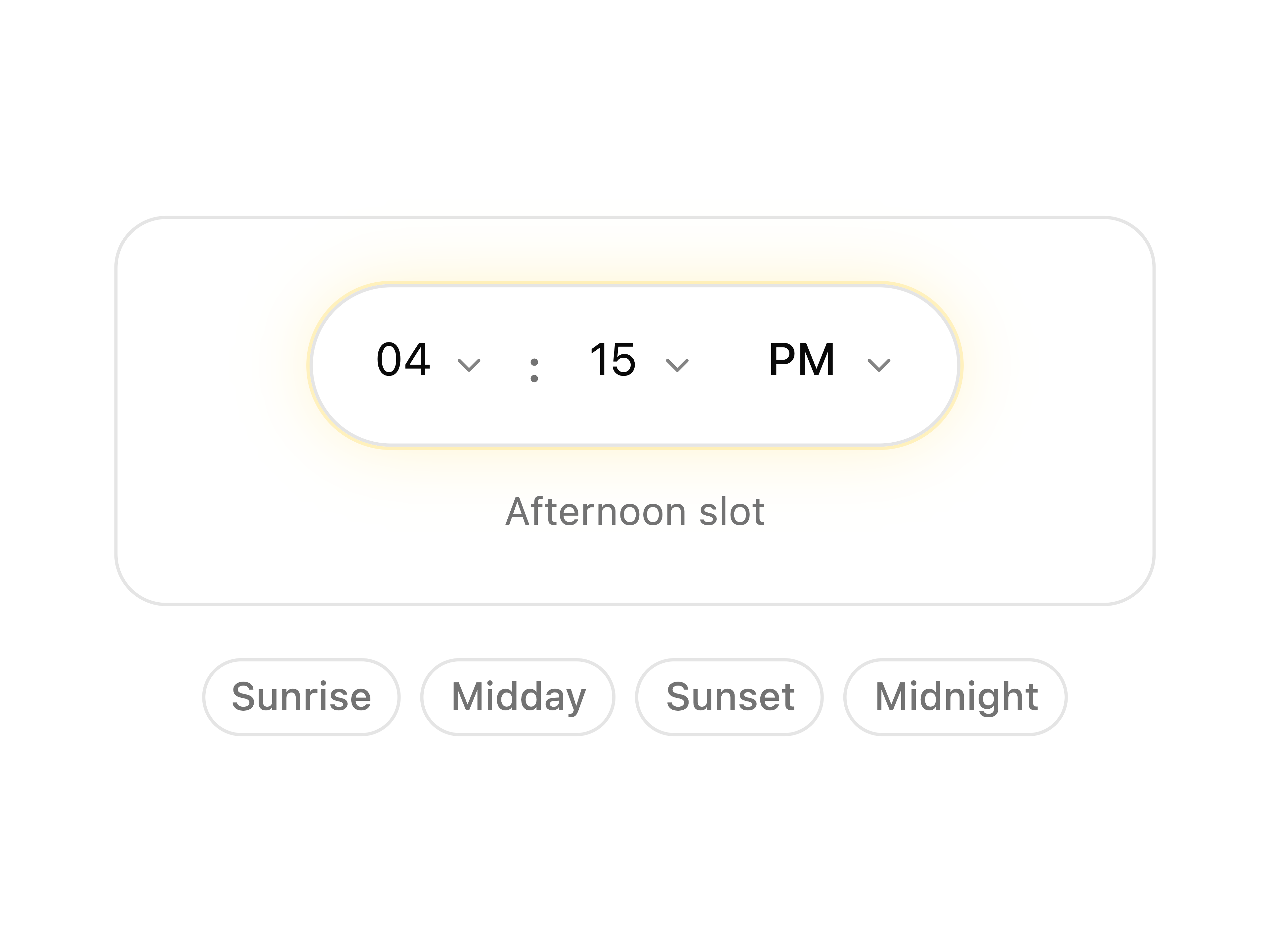 Flip Clock Daypart Picker