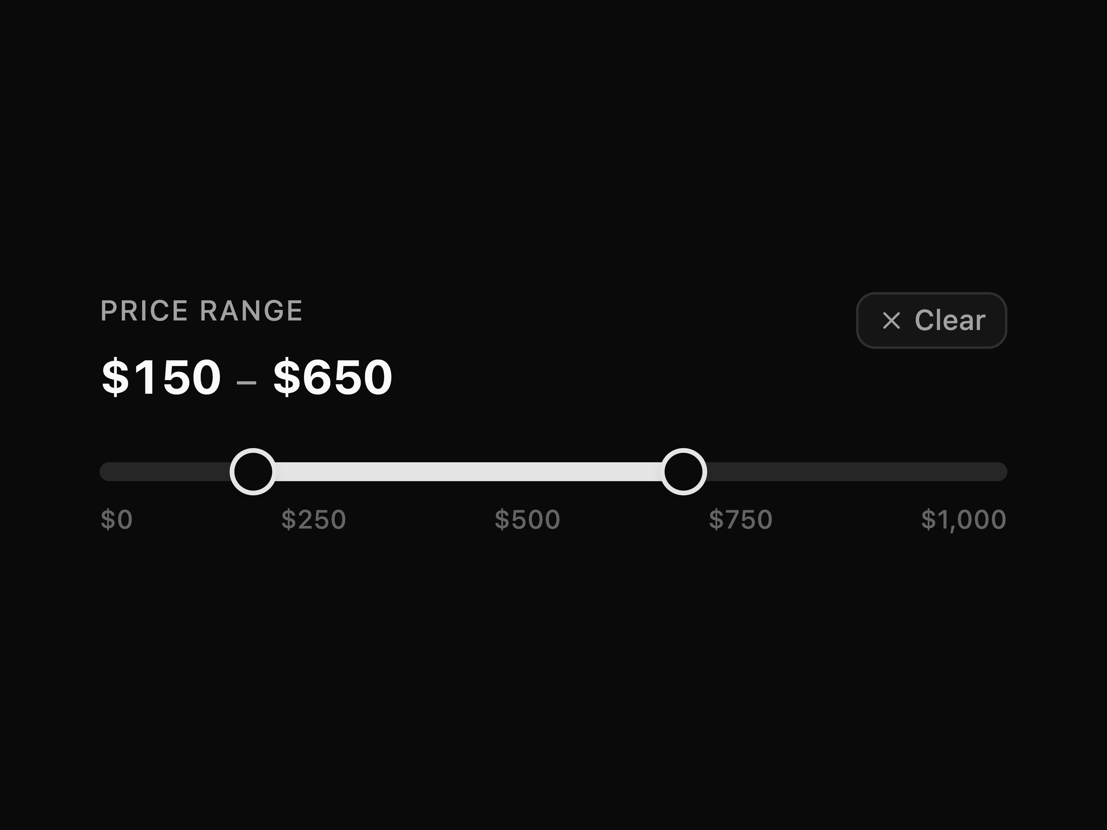 Price Range Slider